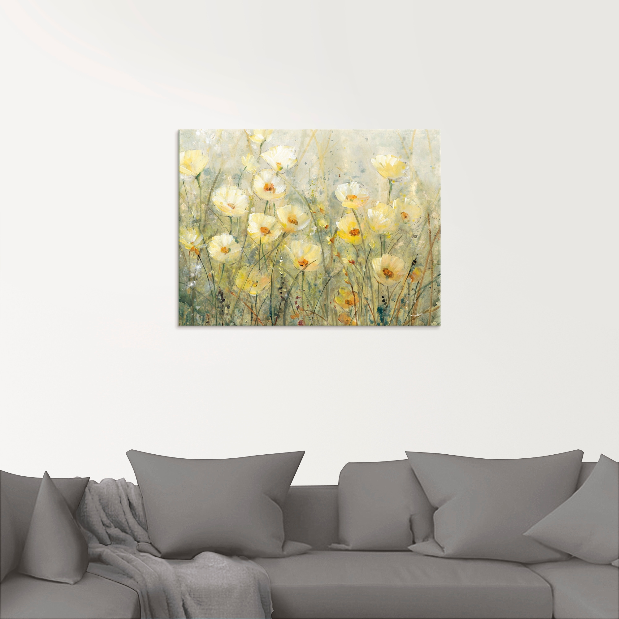 Artland Glasbild »Sommer in voller Blüte I« Blumenwiese 1 Stk. tlg. in verschiedenen Größen