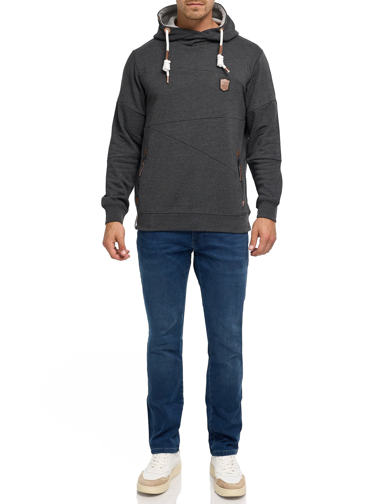Indicode Kapuzensweatshirt »INAix«, Baumwollmischung, regular fit

