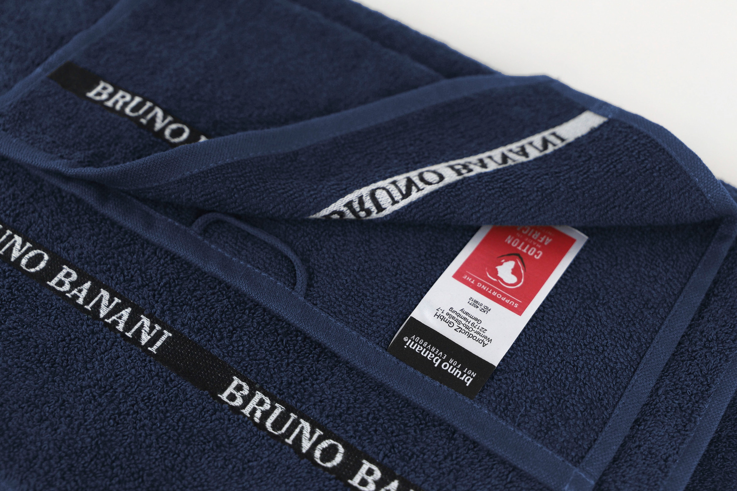 online kaufen 6 Handtuch »Danny«, Banani Bruno Set einfarbiges 100% Set, Baumwolle tlg., aus Logostreifen, mit Walkfrottier, Handtuch-Set