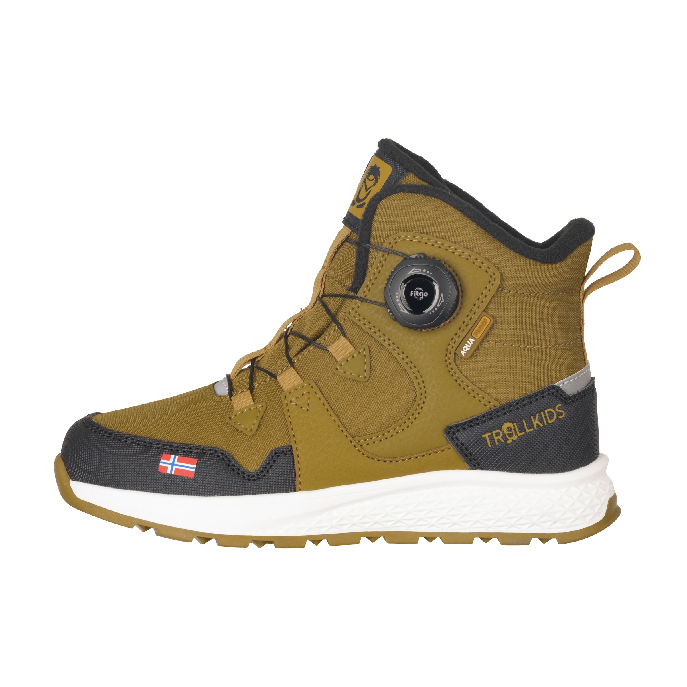 TROLLKIDS Winterstiefel »KIDS BERGEN WINTER MID CUT«, wasserdicht, fitgo Schnellschnürsystem, reflektierende Details