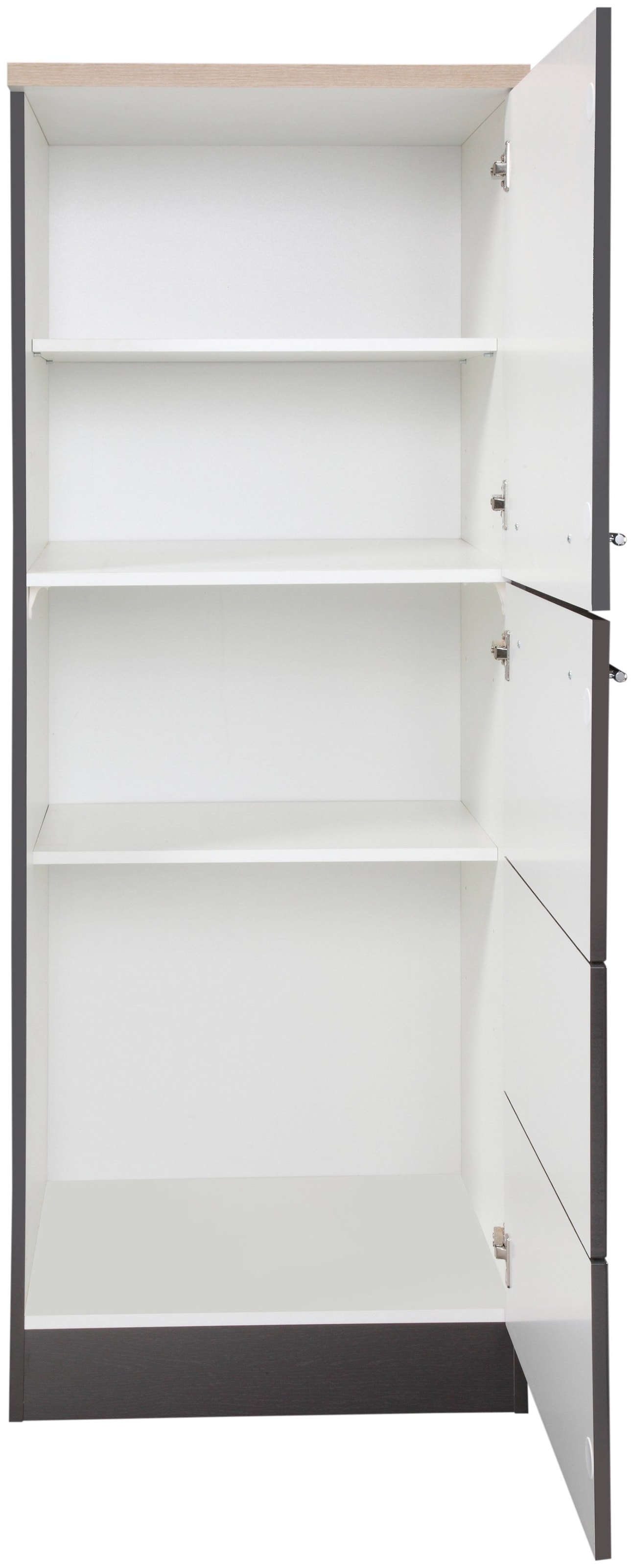 KOCHSTATION Seitenschrank »KS-Wien«, Breite 60 cm, Höhe 165 cm, Türanschlag wechselbar