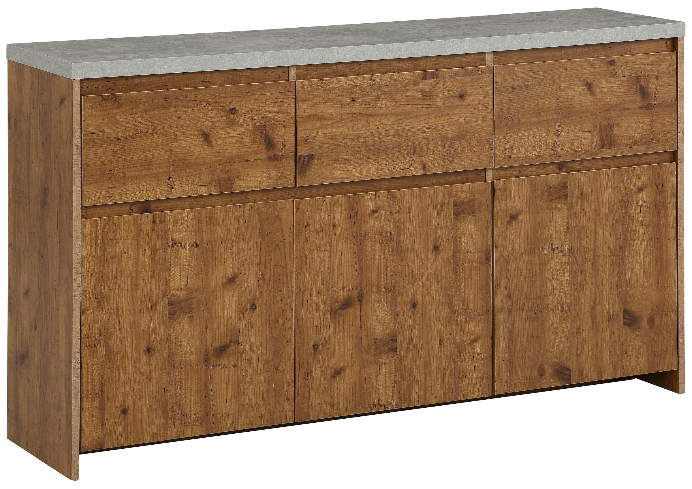 OTTO home Highboard "Maribo" Kommode im modernen Landhaus-Stil, mit Betontopplatte, Breite 140 cm