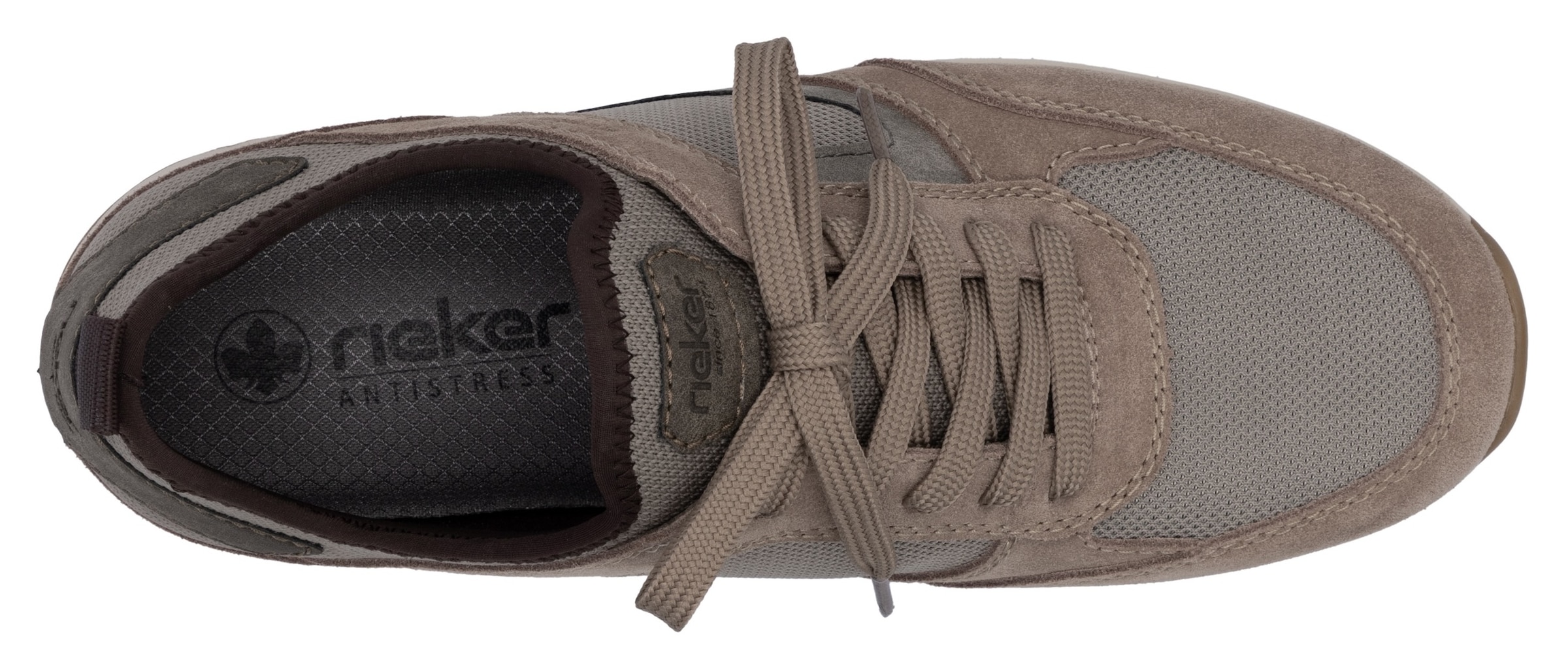 Rieker Slip-On Sneaker, Schlupfschuh, Halbschuh, Freizeitsneaker mit Schnürelement