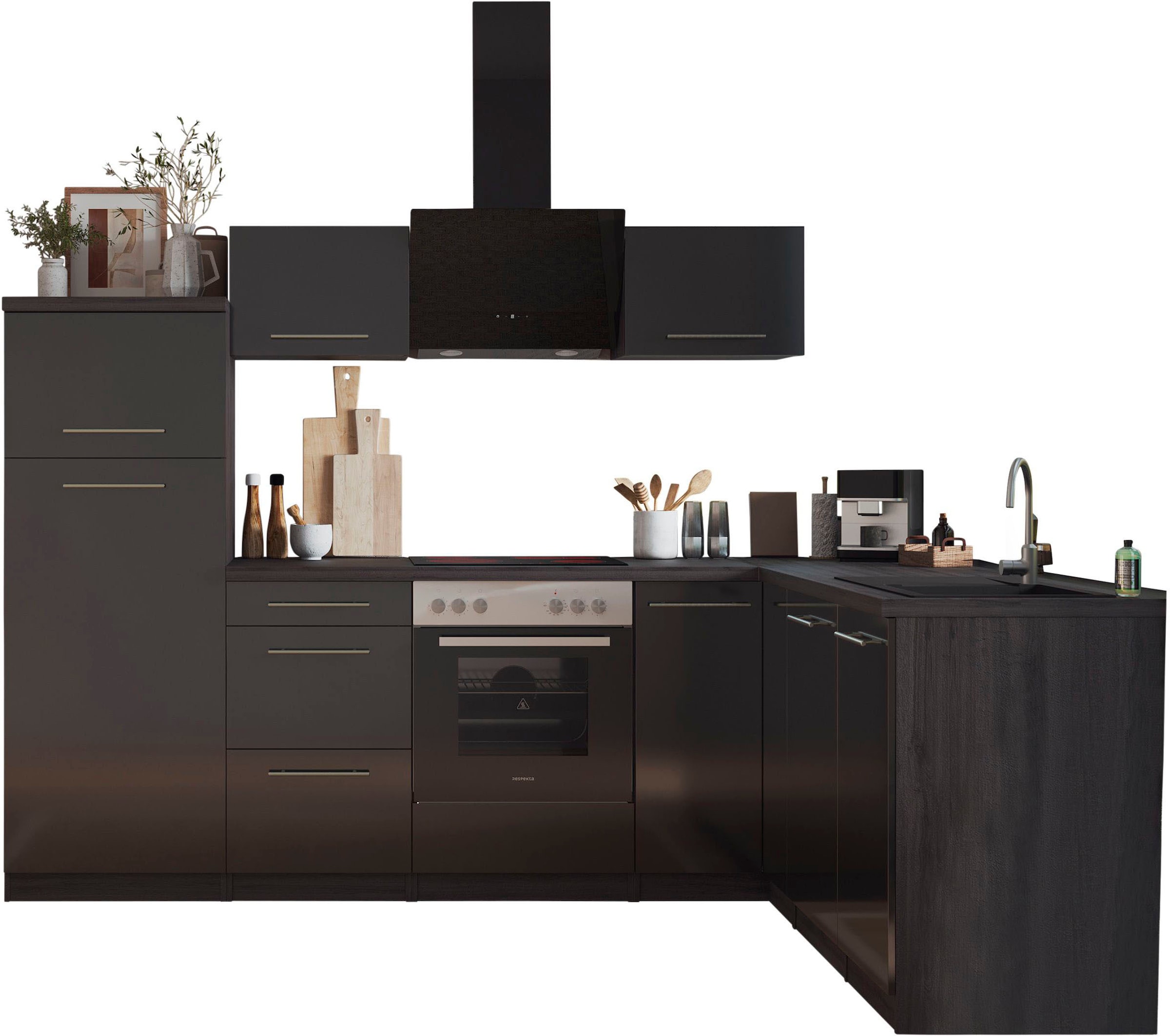 RESPEKTA Küche »Amanda« Breite 260 cm, mit Soft-Close, exklusiver Konfiguration für OTTO