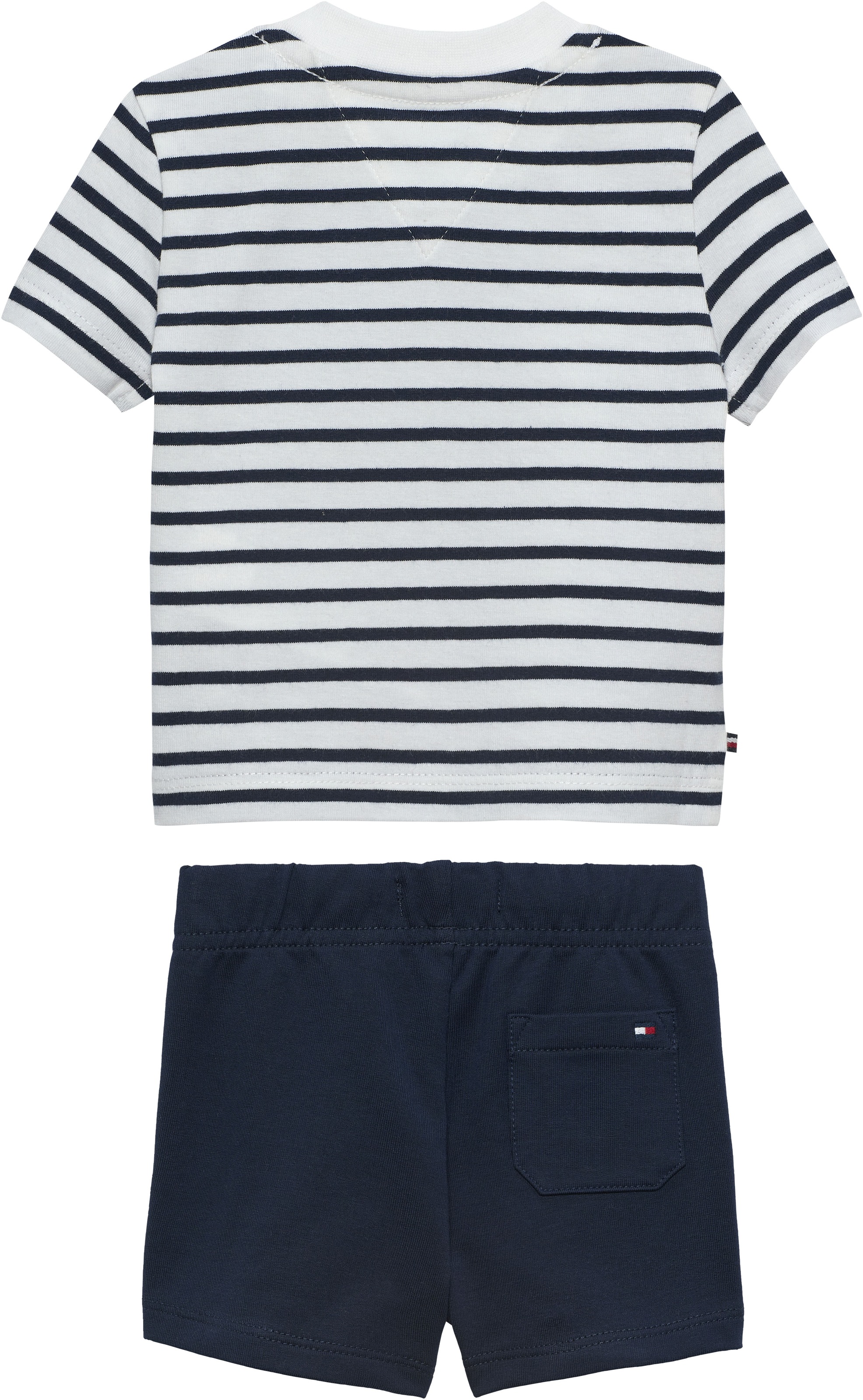 Tommy Hilfiger Shirt & Shorts »ESSENTIAL STRIPE TEE + SHORT SET« Set,  Regular fit mit Rundhalsausschnitt für Babys