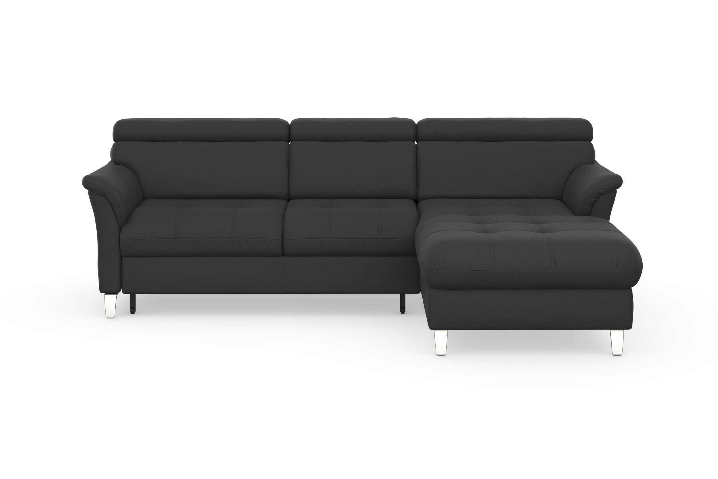 sit&more Ecksofa »Marano L-Form«, inklusive Kopfteilverstellung, wahlweise mit Bettfunktion, Bettkasten