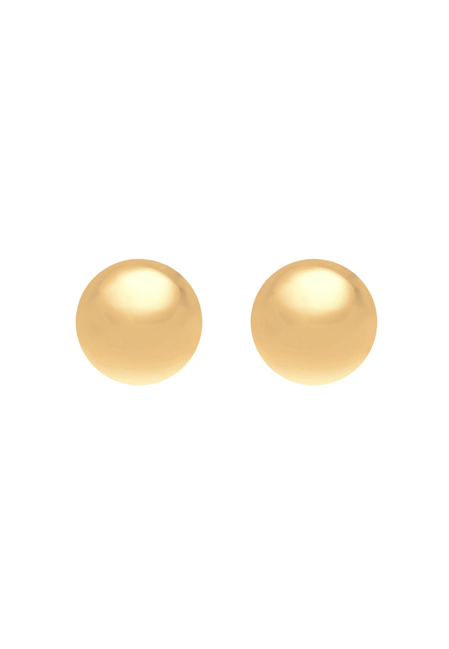 Elli Premium Paar Ohrstecker »Ohrringe Kugel Geo Basic Minimal Stilvoll Filigran 585 Gelbgold«