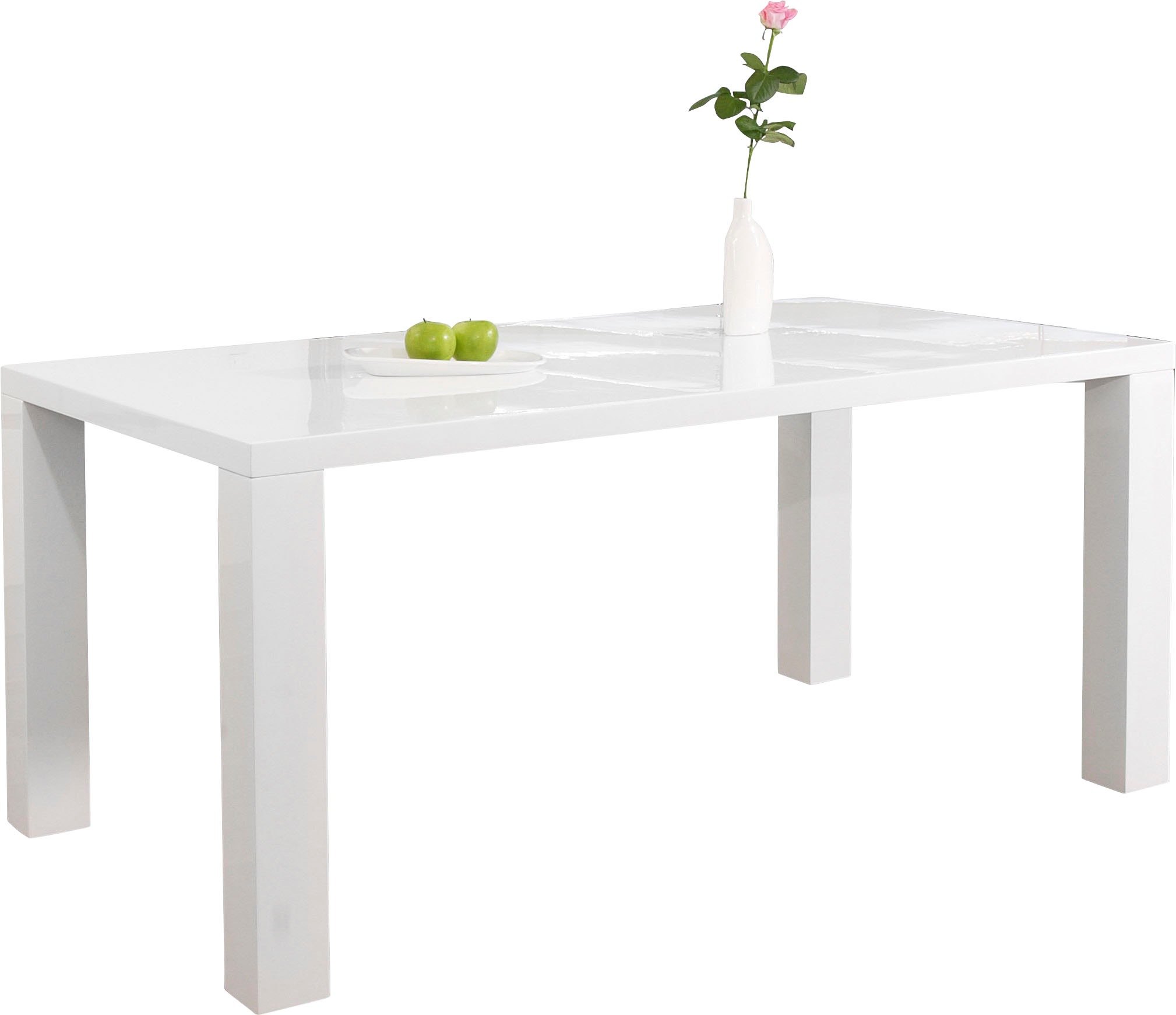 SalesFever Essgruppe »Luton - Stilvoller Esstisch inkl. Stühle« Set, 5 Stk. tlg. bestehend aus 4 Drehstühlen und einem 180 cm breitem Tisch