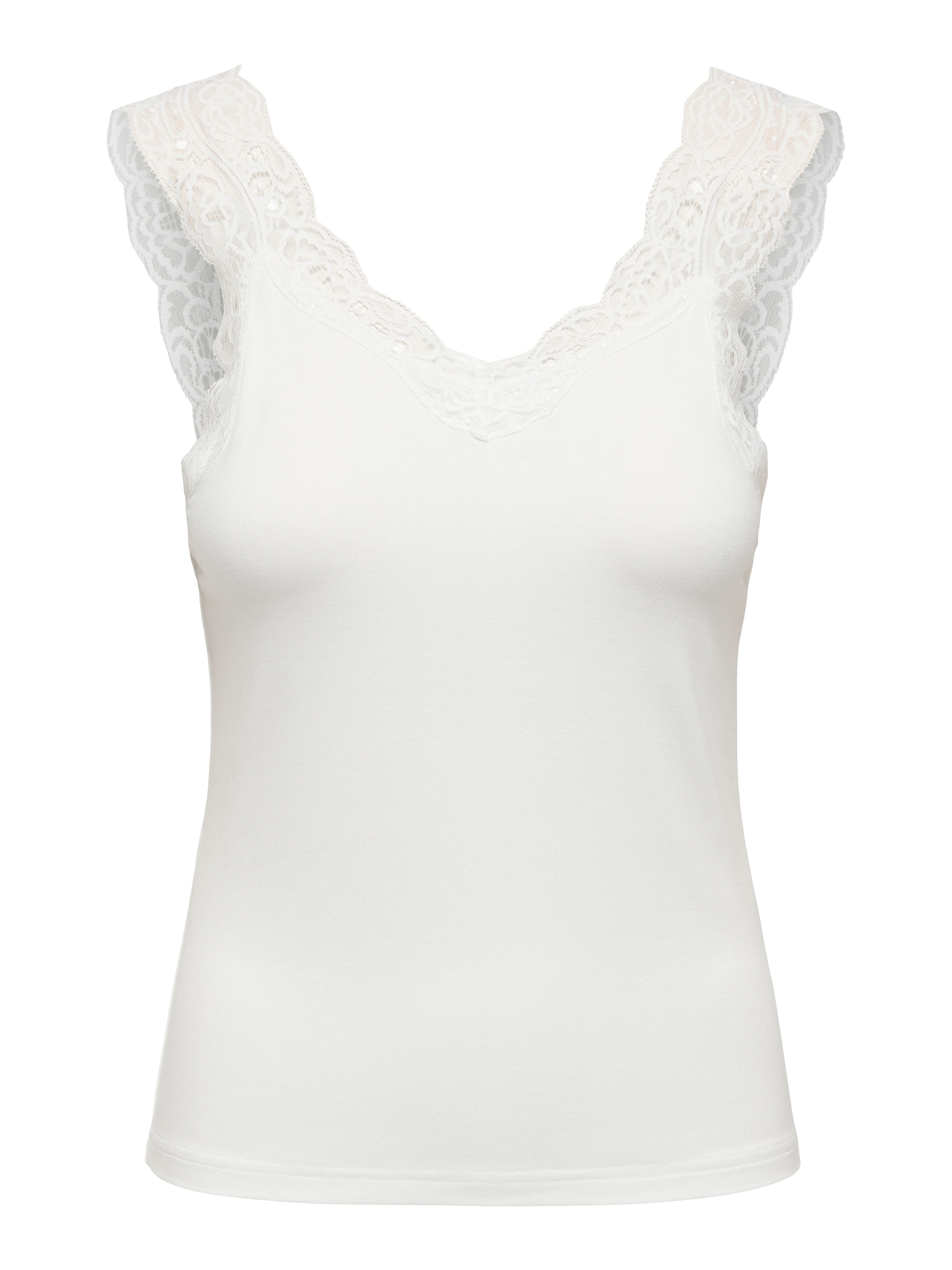 ONLY Spitzentop »ONLLUNI TANK TOP WITH LACE DETAIL CS JRS« Viskosemischung, regular fit