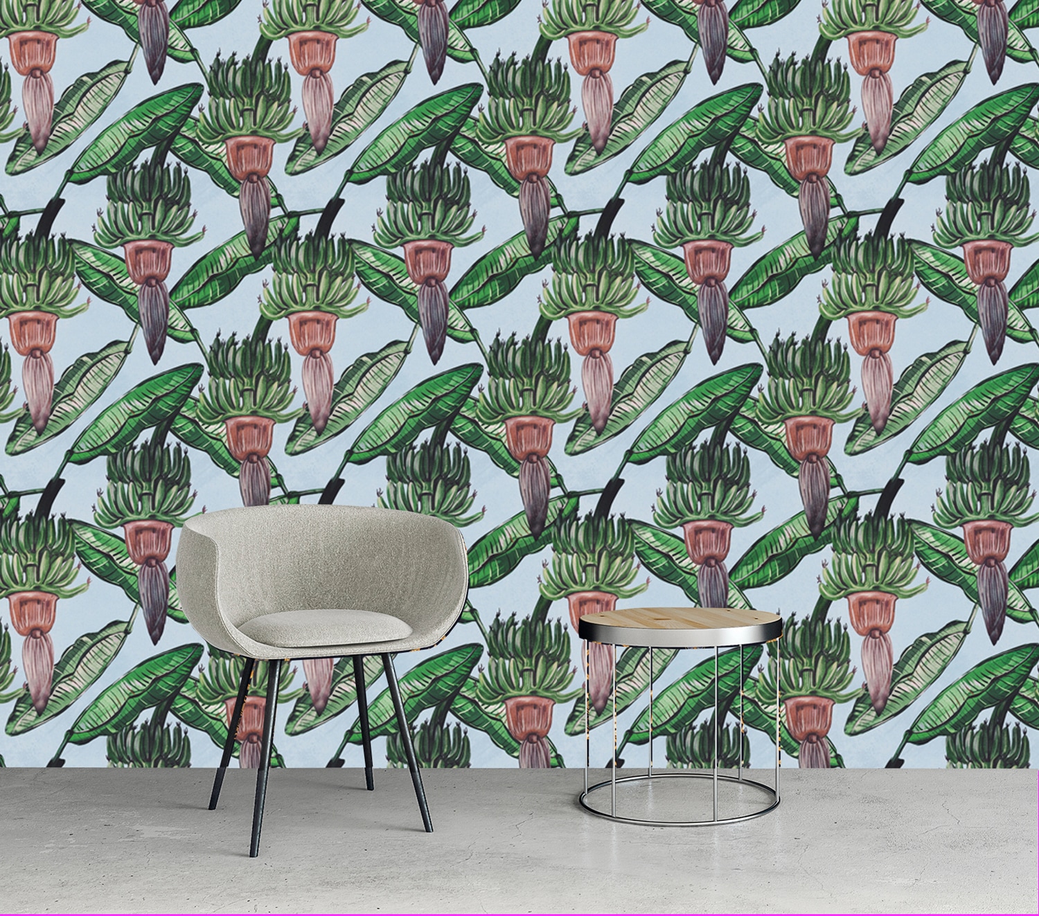 queence Vinyltapete »Robert«, bedruckt-Motiv-botanisch-floral-gemustert-natürlich, 90x250cm, selbstklebend, kinderleichte Anbringung, Sticker