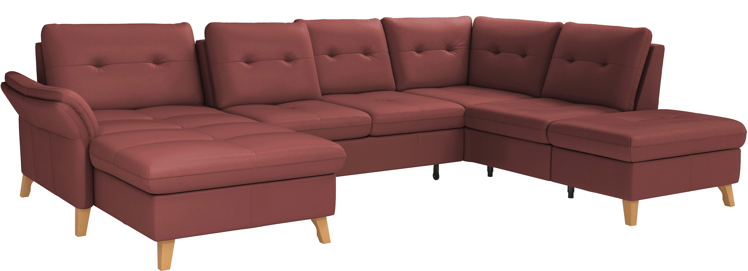 sit&more Wohnlandschaft »Göteborg«, inkl. Sitztiefenverstellung, wahlweise mit Bettfunktion & Bettkasten