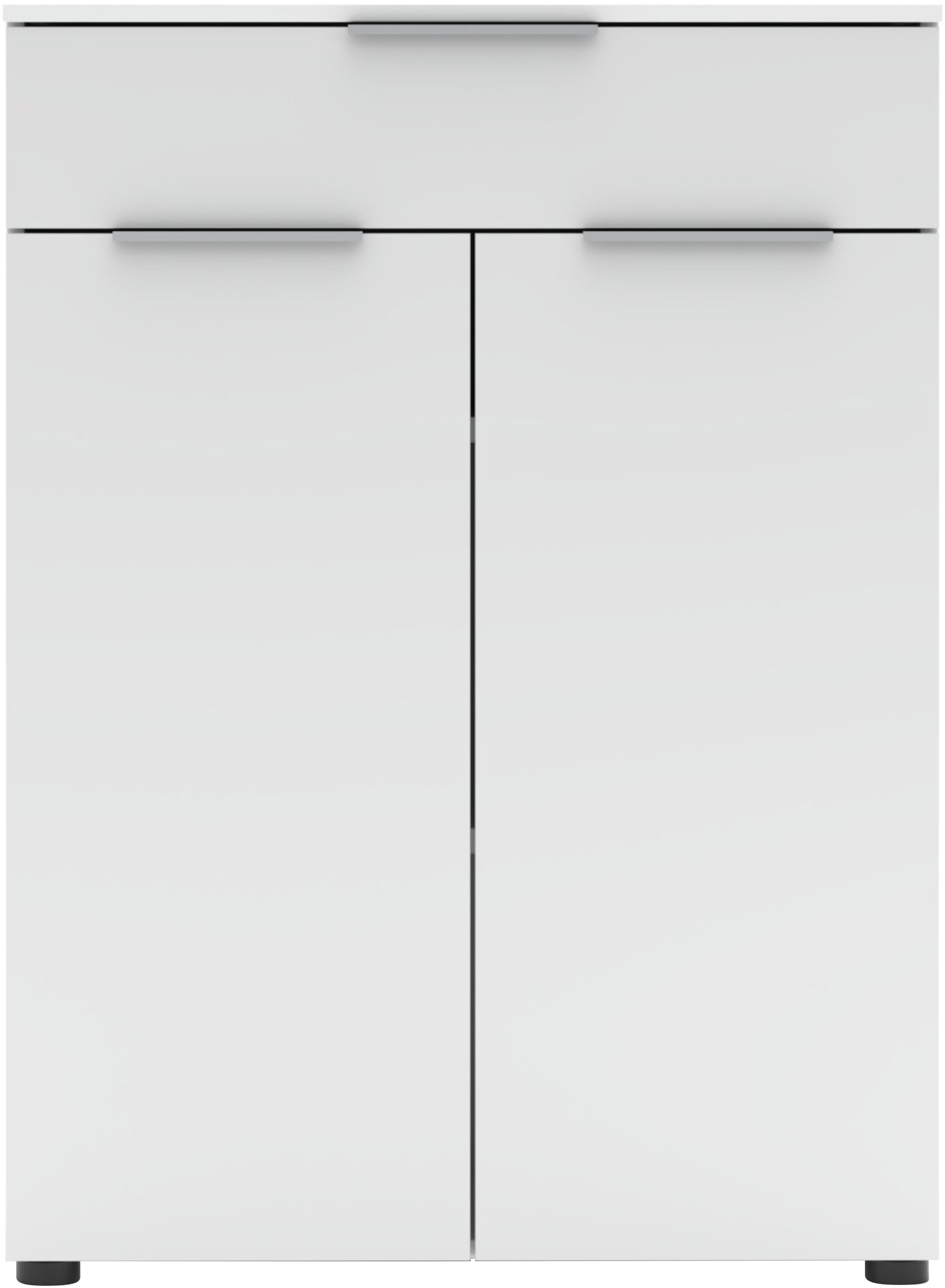 Innostyle Aktenschrank »Büroschrank Santorin, 80/110/38 cm ( B/H/T)« 1 Stk. tlg. 2 türig, 1 Schubkasten, Softclose, Klarglas, ABS Schutzkante
