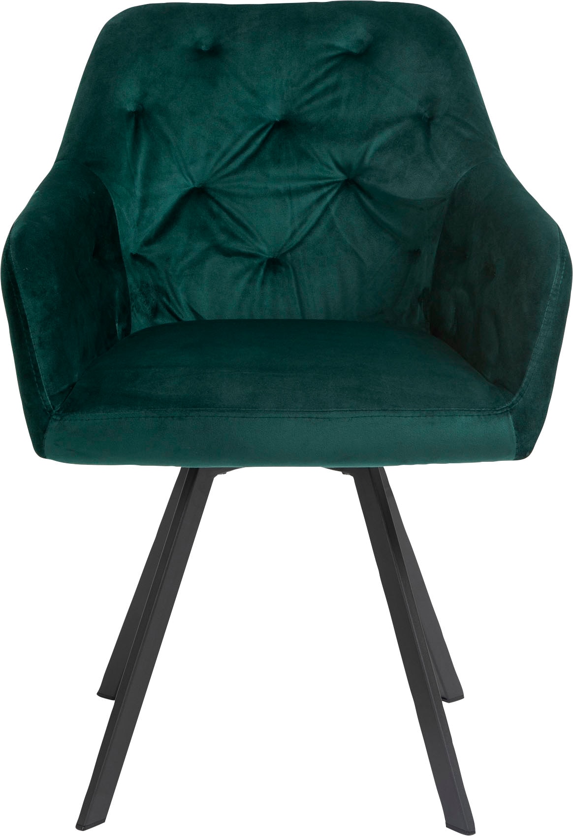 SalesFever Armlehnstuhl, 1 Drehplatte Raten auf kaufen unter Sitzfläche der St., 360° Samt