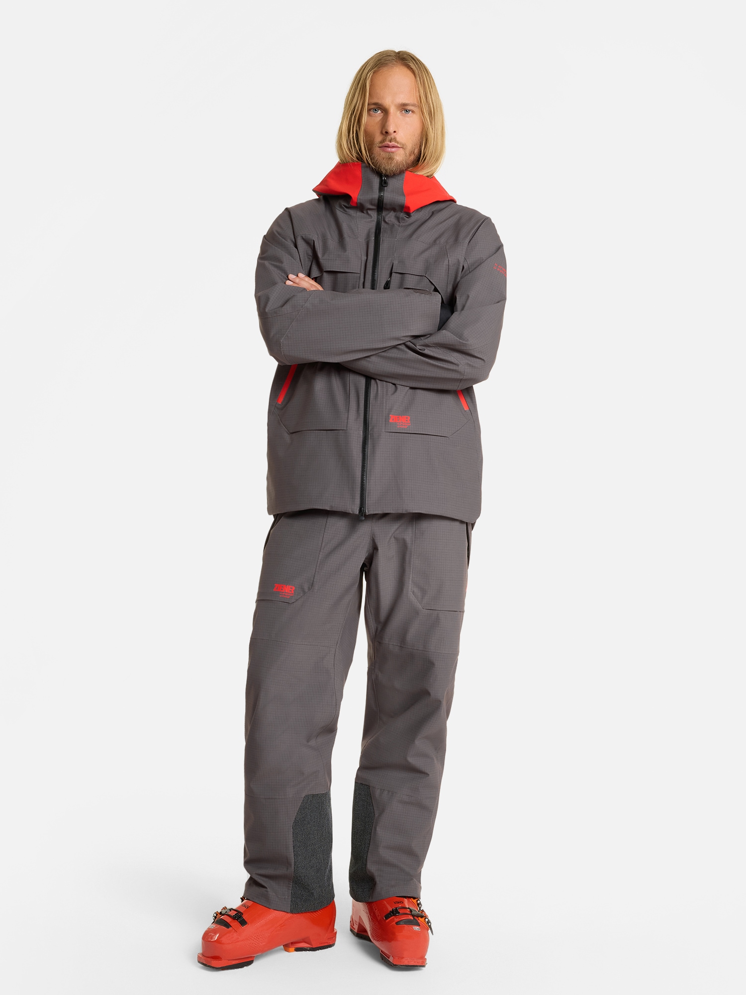 Ziener Skijacke »RAFINO-Z AQUASHIELD® HERREN« wasser- u. winddicht, atmungsaktiv, unwattiert, Innenfutter aus Wolle