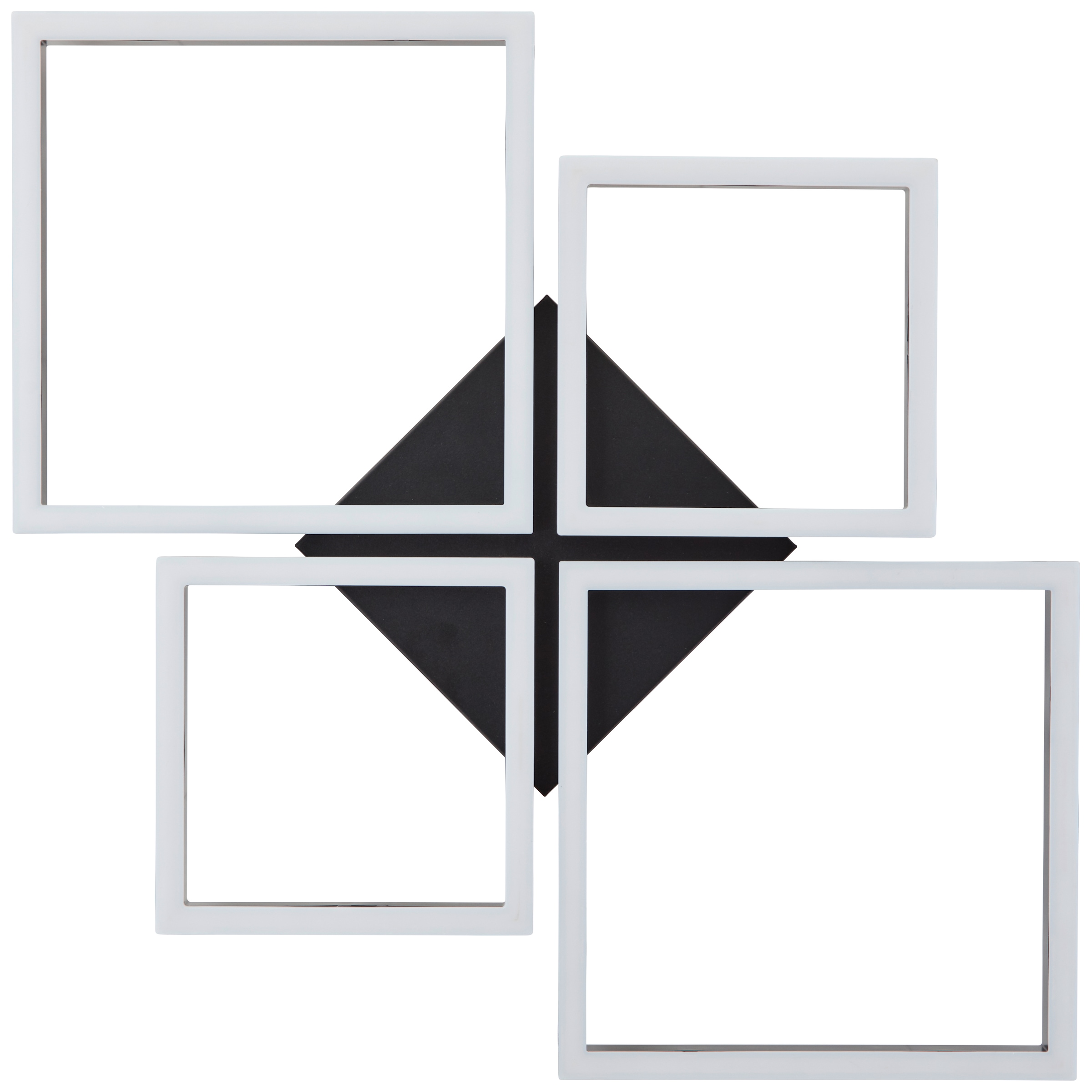 Brilliant LED Deckenleuchte »Tabea« LED-Modul 1 Stk. warmweiß - kaltweiß 58 x 80 cm, 3500lm, 3000-6500K, dimmbar, CCT, schwarz