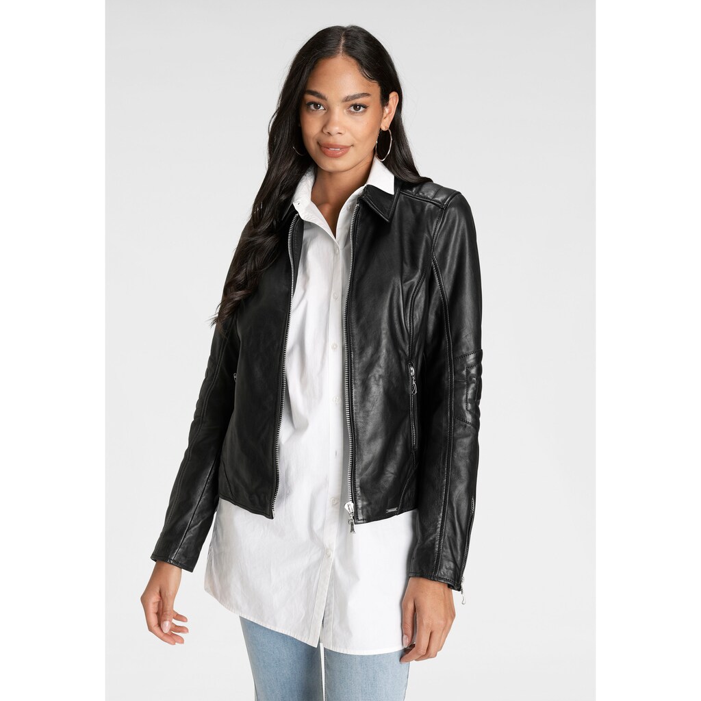 Bruno Banani Lederjacke, tolle Passform