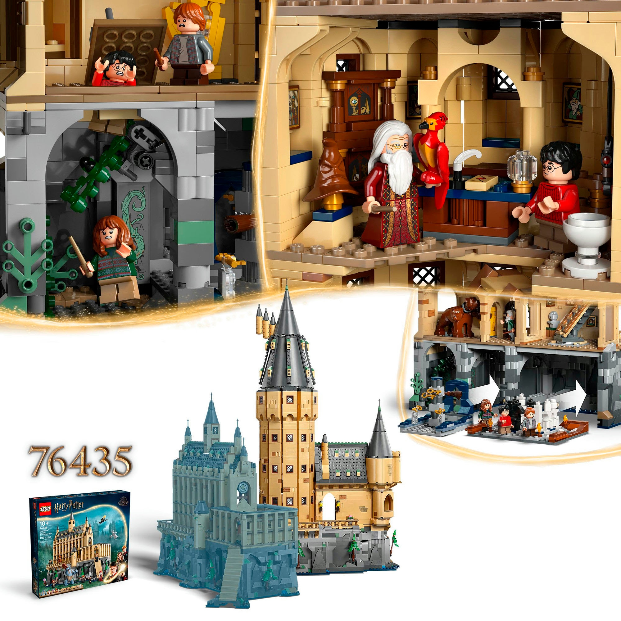 LEGO® Konstruktionsspielsteine »Schloss Hogwarts: Der Hauptturm (76454), LEGO Harry Potter™«, (2135 St.), Made in Europe