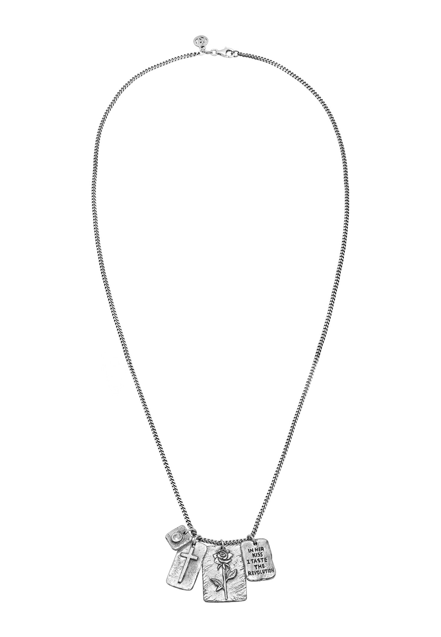 HAZE & GLORY Silberkette »Halskette Kissed by a rose 925 Silber«