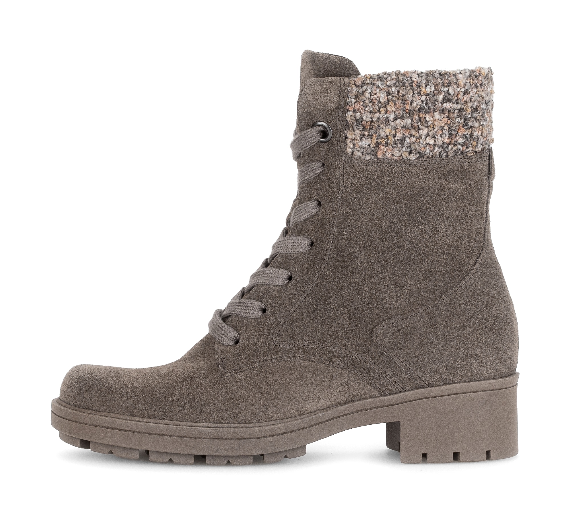 Gabor Schnürstiefelette  , Blockabsatz, Schnürboots in Bequemweite G (= weit)