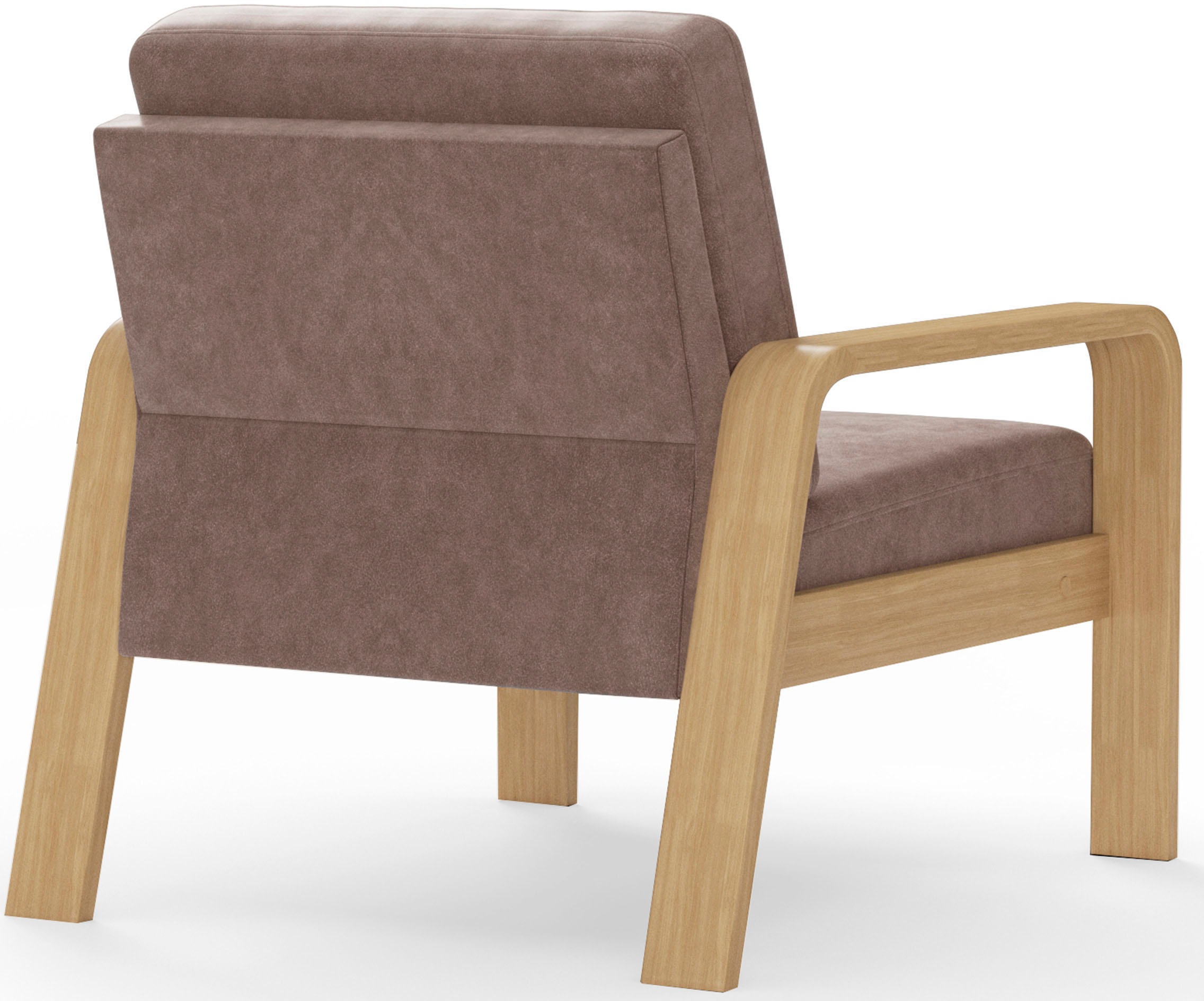 sit&more Sessel »Kolding«, Armlehnen aus Buchenholz in natur, verschiedene Bezüge und Farben