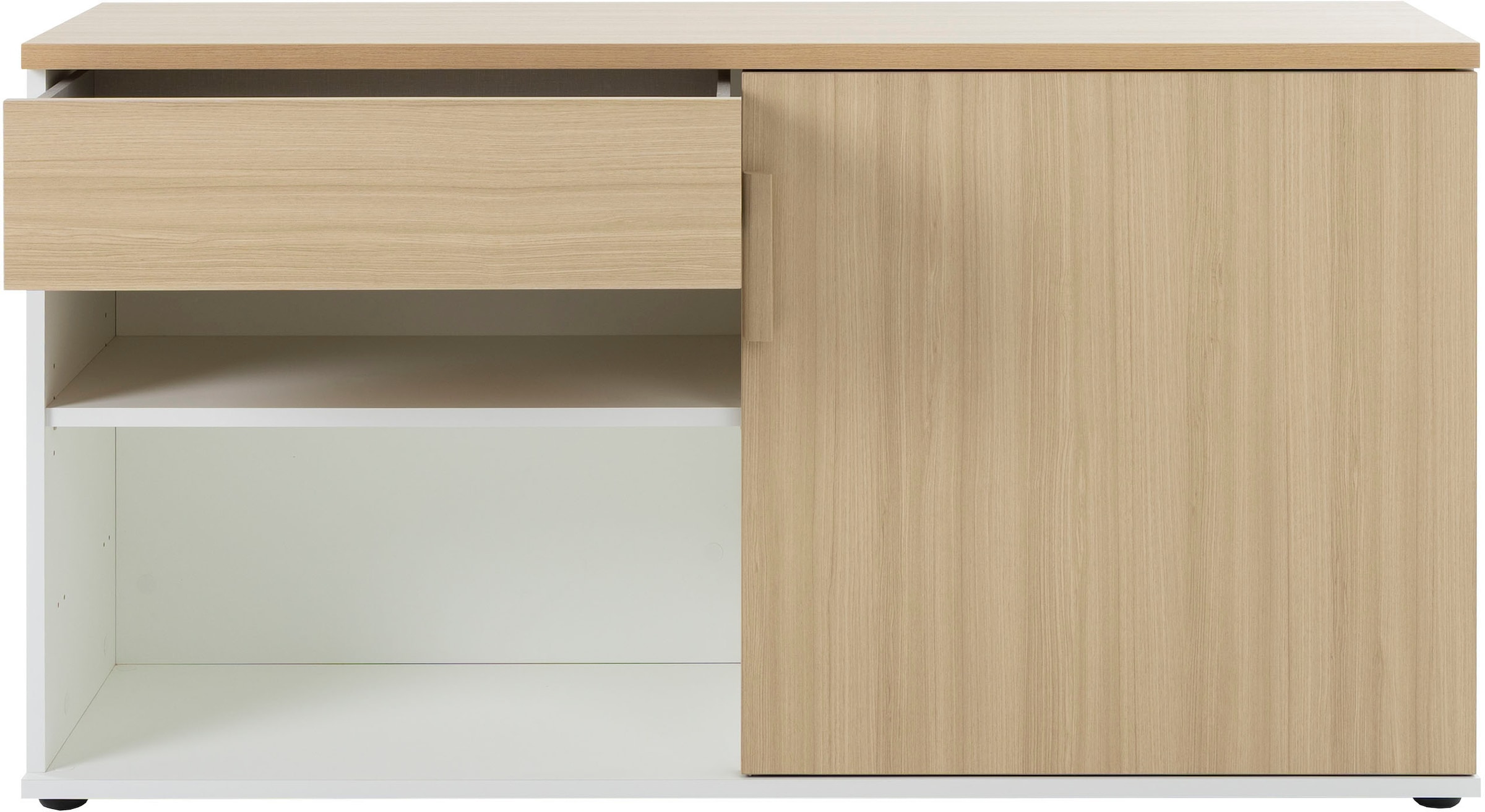 Gami Lowboard »ITALIC« Elegante Credenza, freistehend oder als Schreibtischrücklauf nutzbar