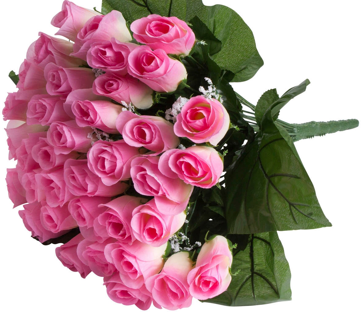 »Rosenstrauß mit 36 Kunstblume Raten kaufen Rosen« auf Botanic-Haus
