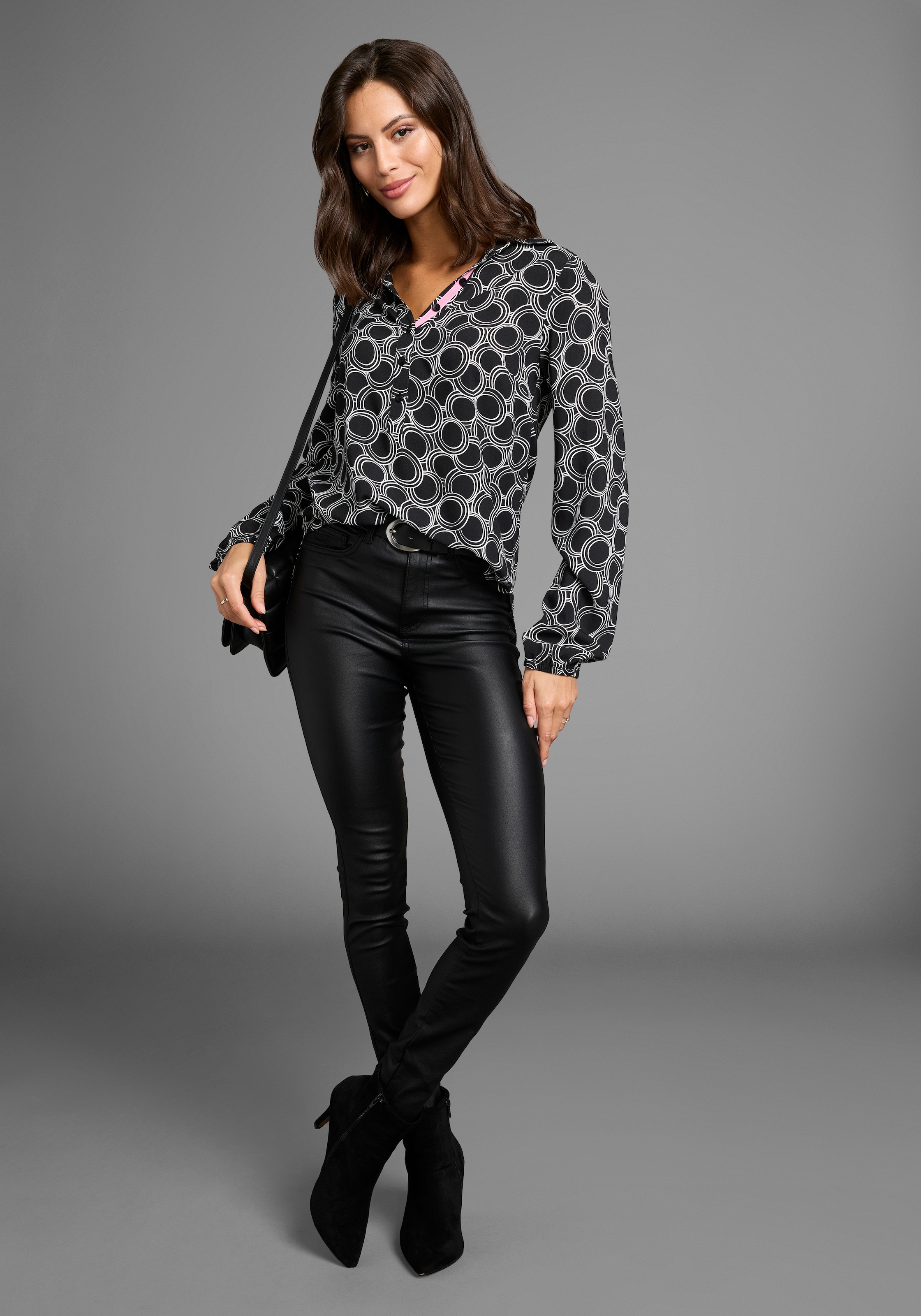 Laura Scott Longbluse, mit Kontrasttape - NEUE KOLLEKTION