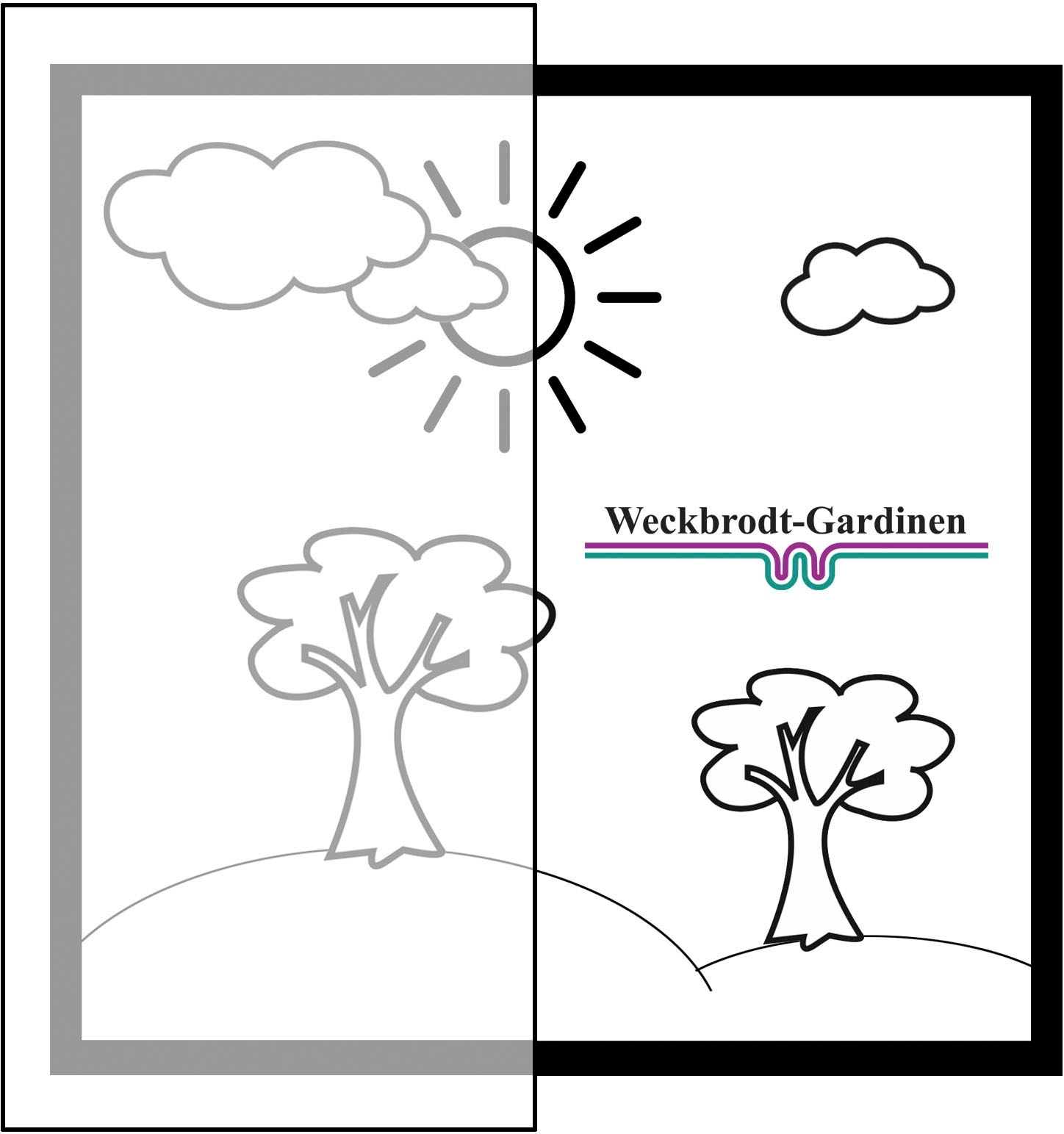 Weckbrodt Gardine 2 gebogt, »Heidelberg«, Kante, (1 mit St.), Bordüren, Store, 1 Voile, floral online kaufen oder