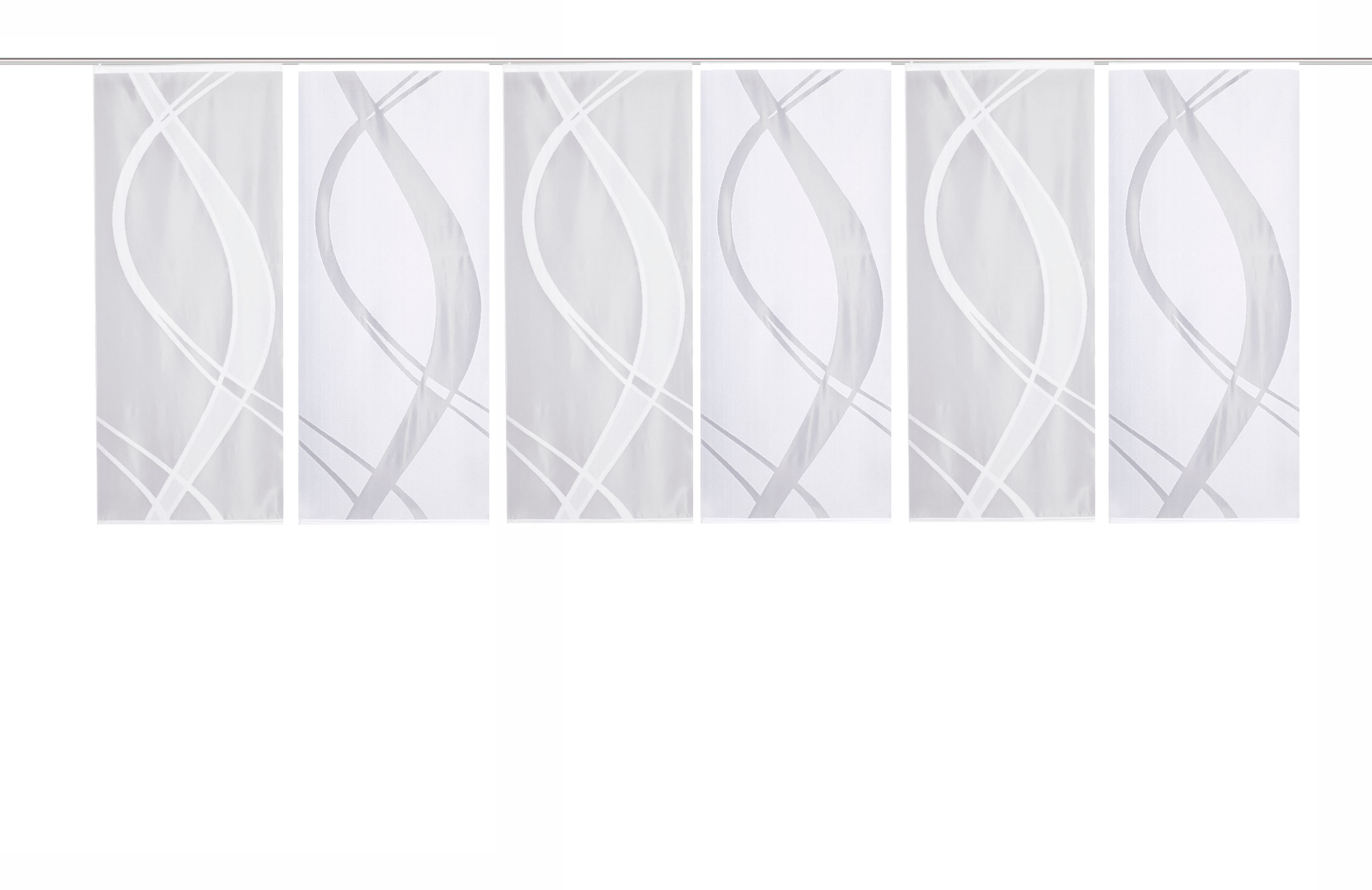 HOME WOHNIDEEN Schiebegardine »TIBASO« Paneelwagen 6 Stk. tlg. halbtransparent