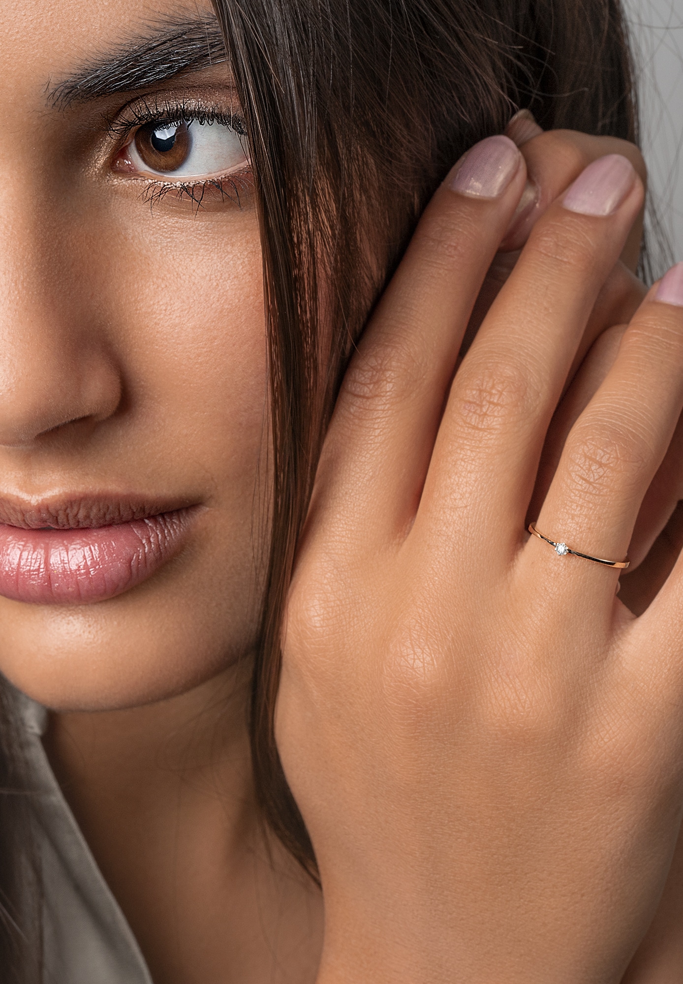 ONE ELEMENT Diamantring »0,03 ct Diamant Brillant Ring aus 585 Gelbgold«