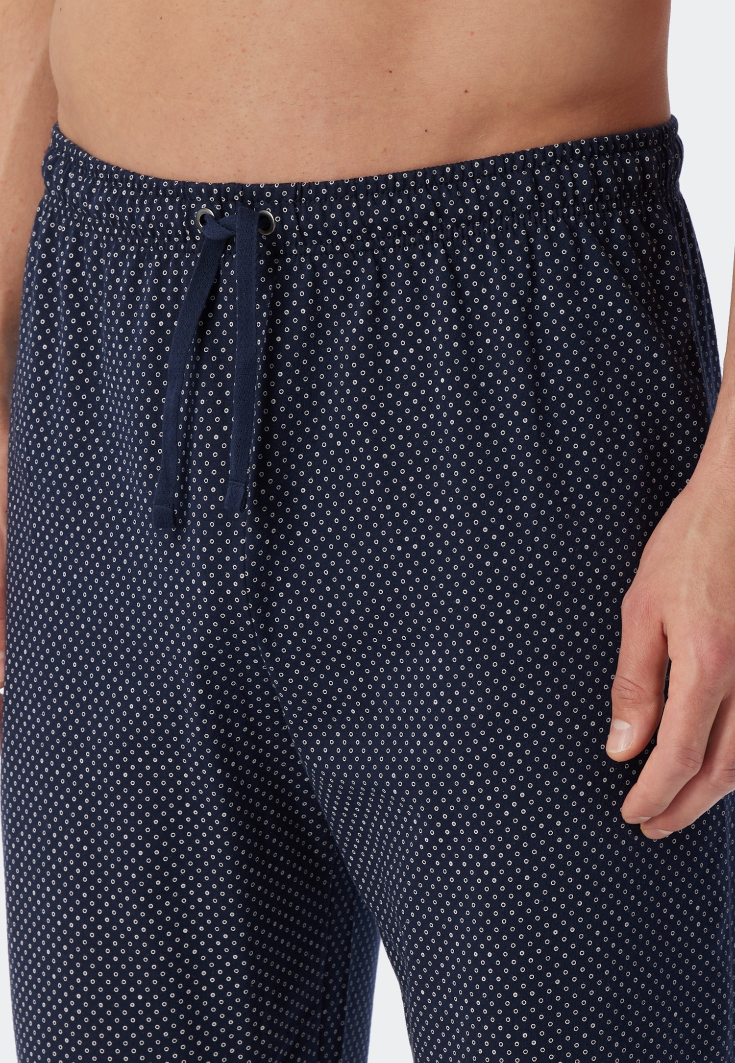 Schiesser Pyjama »Ebony« 2 tlg. mit rundem Halsausschnitt