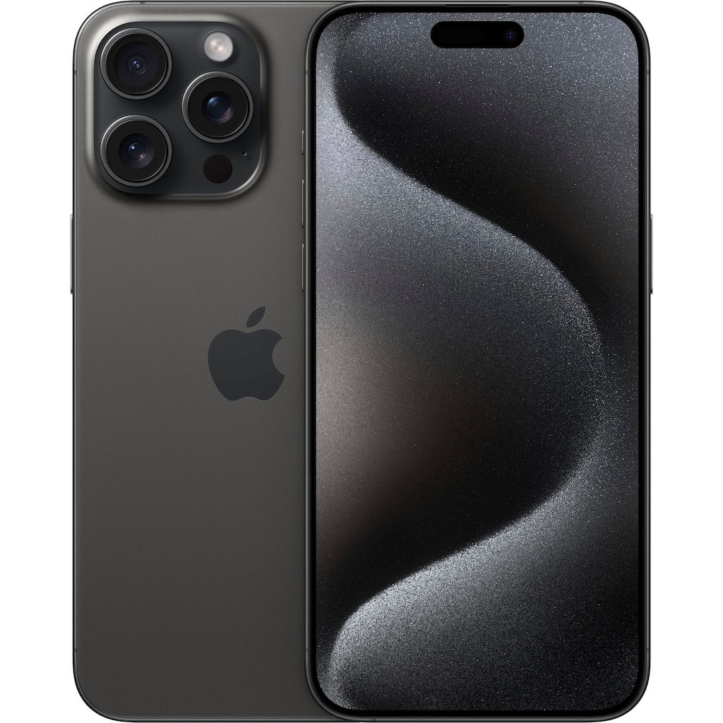 Apple Smartphone »iPhone 15 Pro Max 1TB«, Black Titanium, 17 cm/6,7 Zoll, 1000 GB Speicherplatz, 48 MP Kamera
