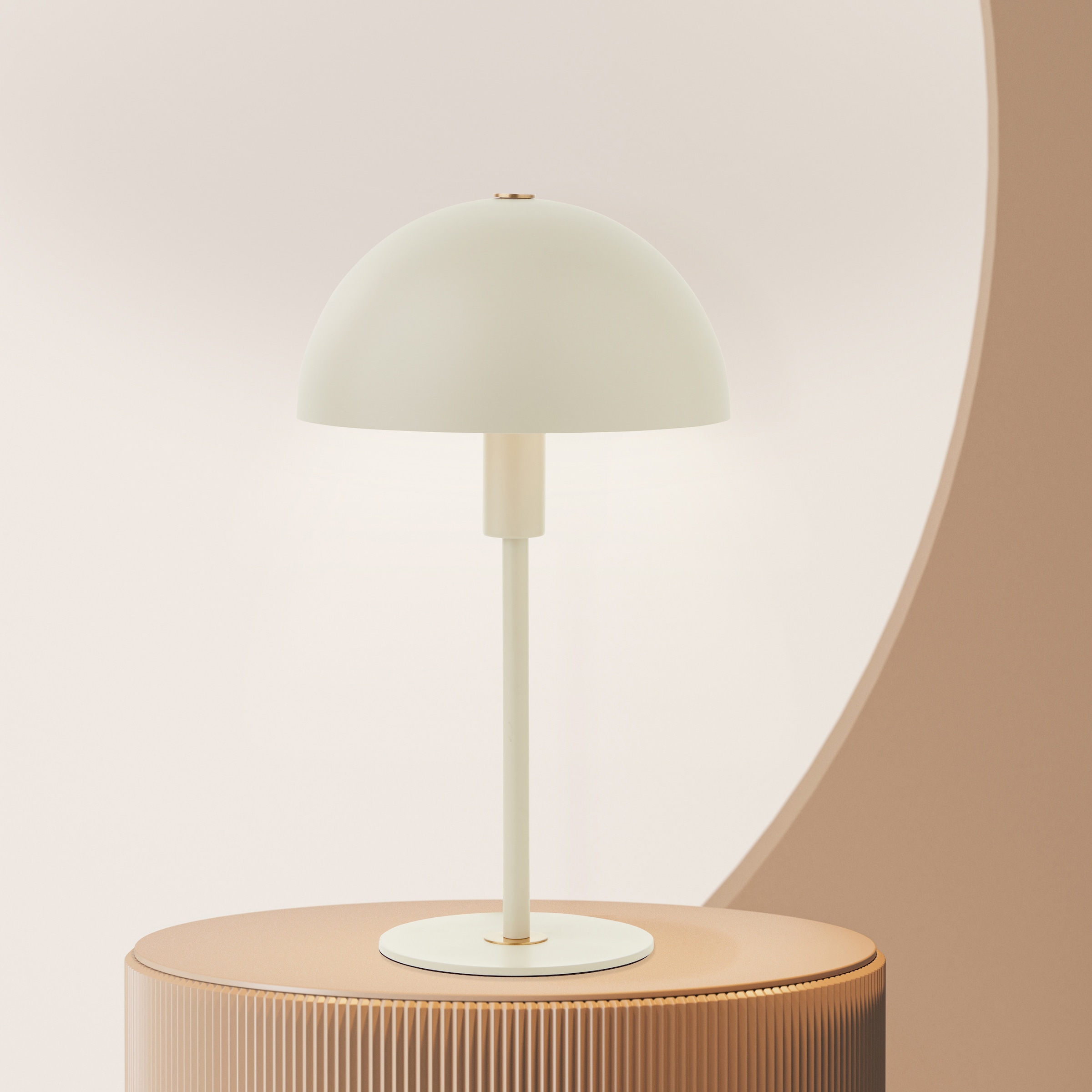 LeGer Home by Lena Gercke Tischleuchte »Linnea Pilz Lampe«, 1 flammig, Leuchtmittel E14 | ohne Leuchtmittel, Pilzleuchte, Tischlampe, Metallsockel, Höhe 35,5 cm