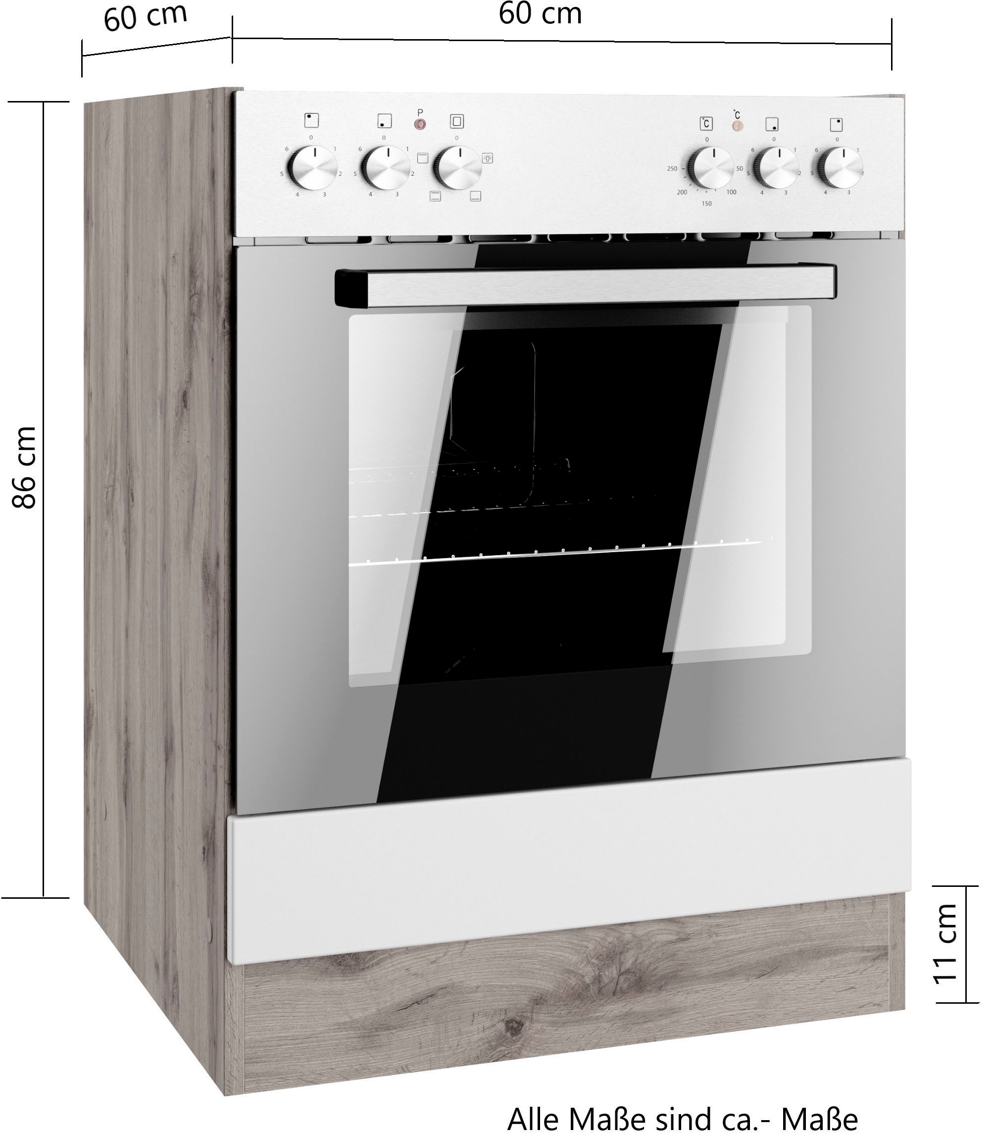 KOCHSTATION Herdumbauschrank »KS-Lana« Breite 60 cm