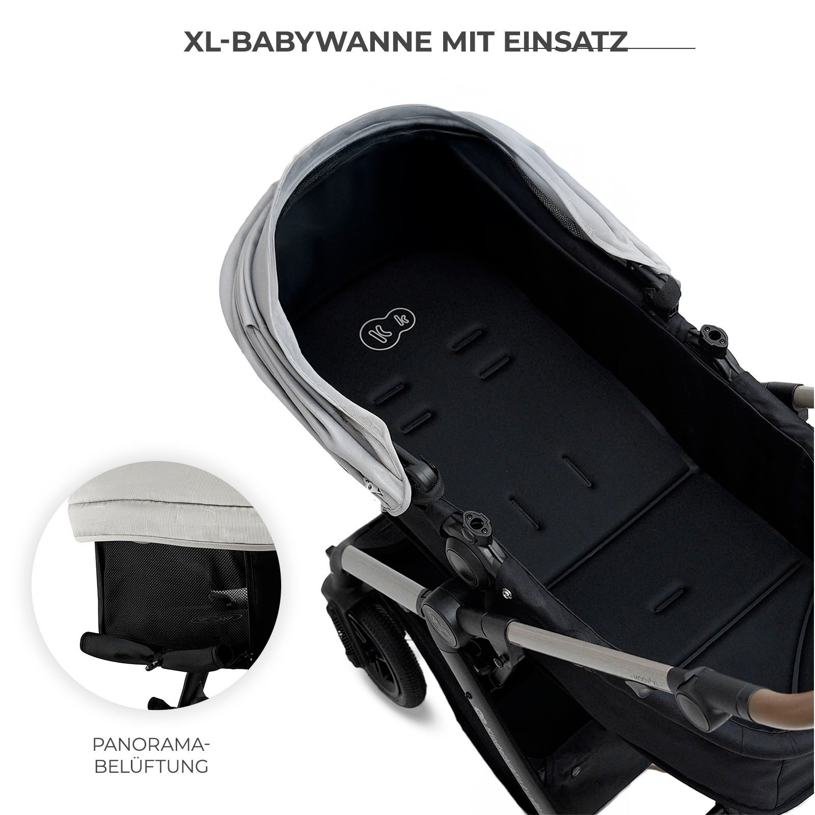 Kinderkraft Kombi-Kinderwagen »MOOV 2 XL« 27 kg mit Luftreifen