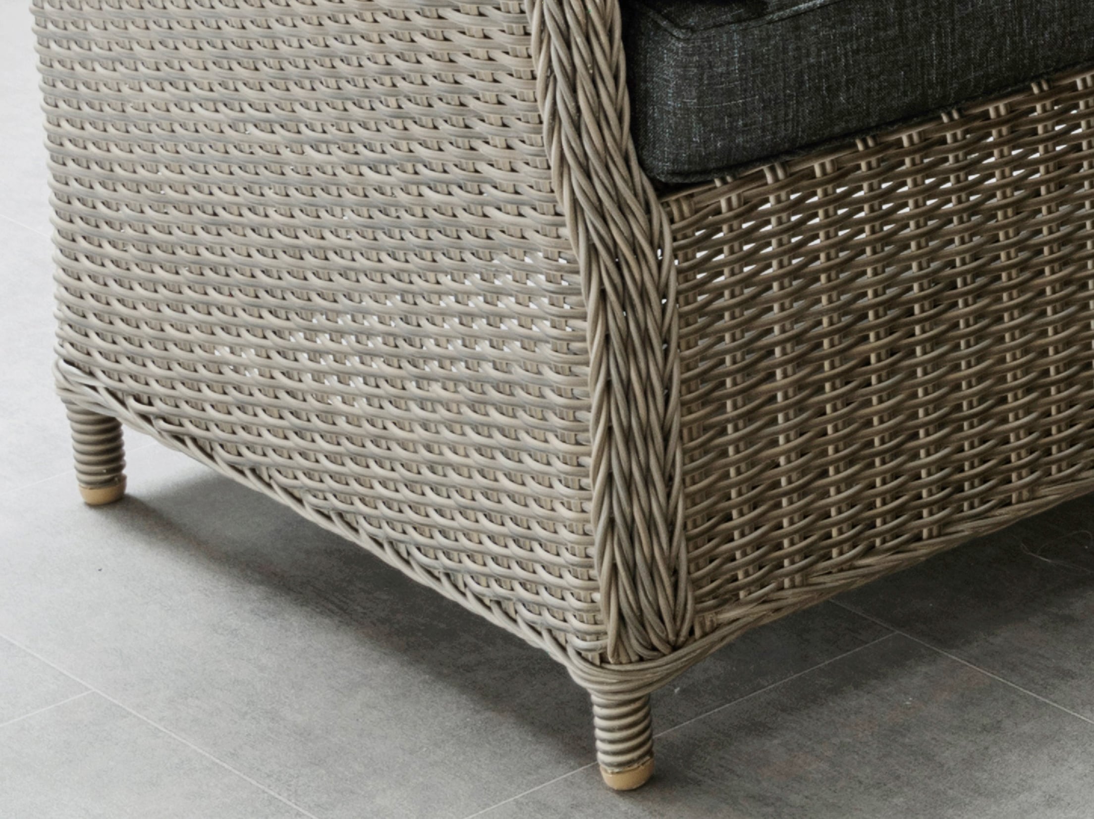 Destiny Garten-Essgruppe »PALMA«, (10 tlg., 2x Schenkel, 1x Eckmodul, 1x Tisch, inkl. Auflagen), Aluminium, Polyrattan