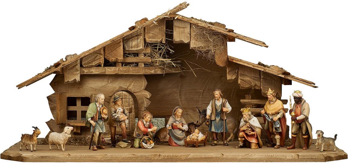Familie, hochwertige »Hl. WOODART Raten Handarbeit, Krippenfigur auf kaufen Holzschnitzkunst ULPE Weihnachtsdeko«,