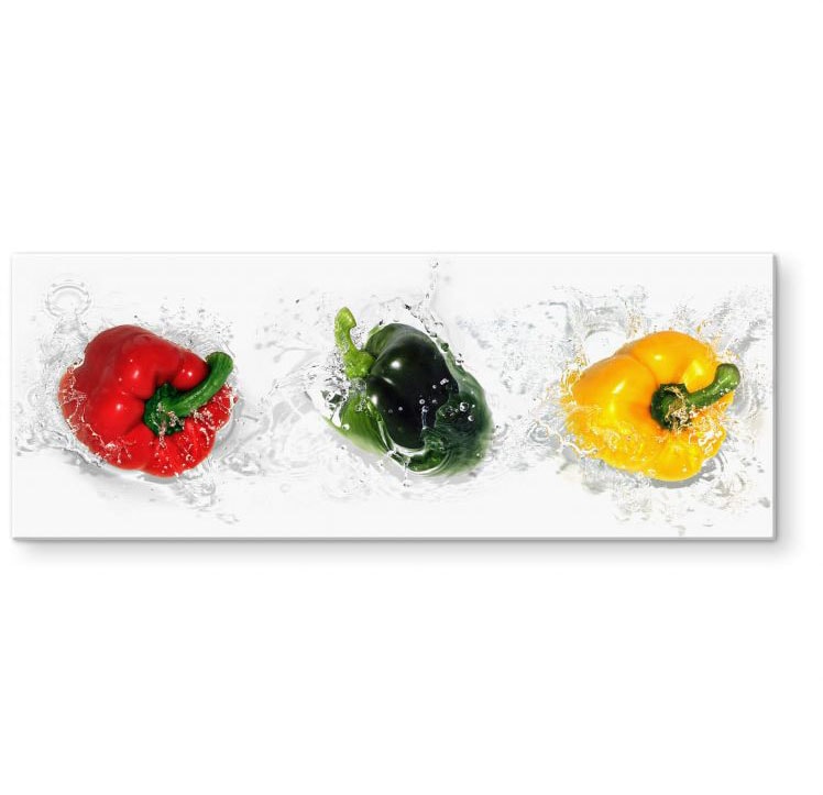 Wall-Art Küchenrückwand »Splashing Paprika - Panorama«, (1 tlg.) kaufen