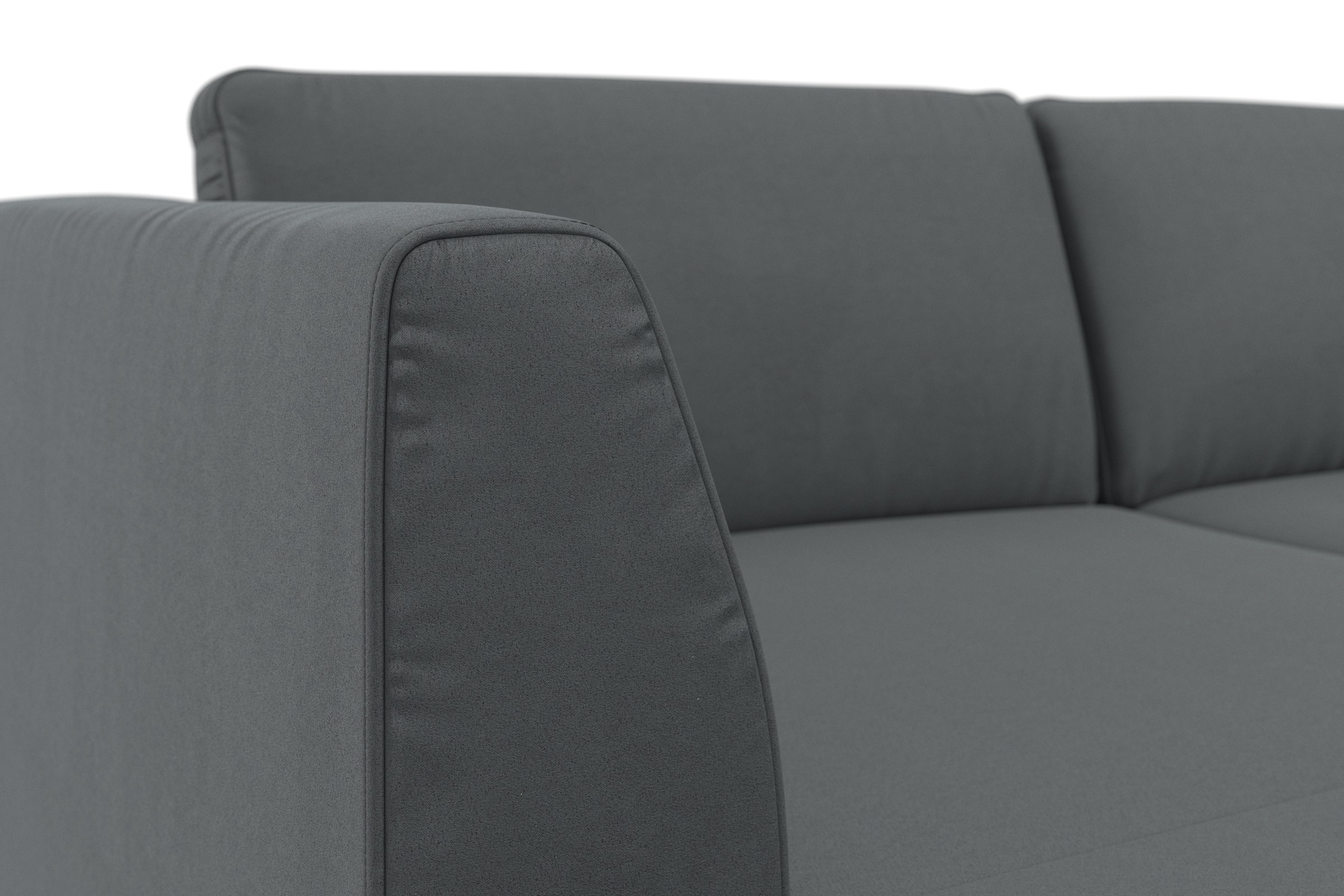 sit&more Wohnlandschaft »Olsen U-Form«, inklusive Sitztiefenverstellung, wahlweise mit Bettfunktion, 15cm hoch