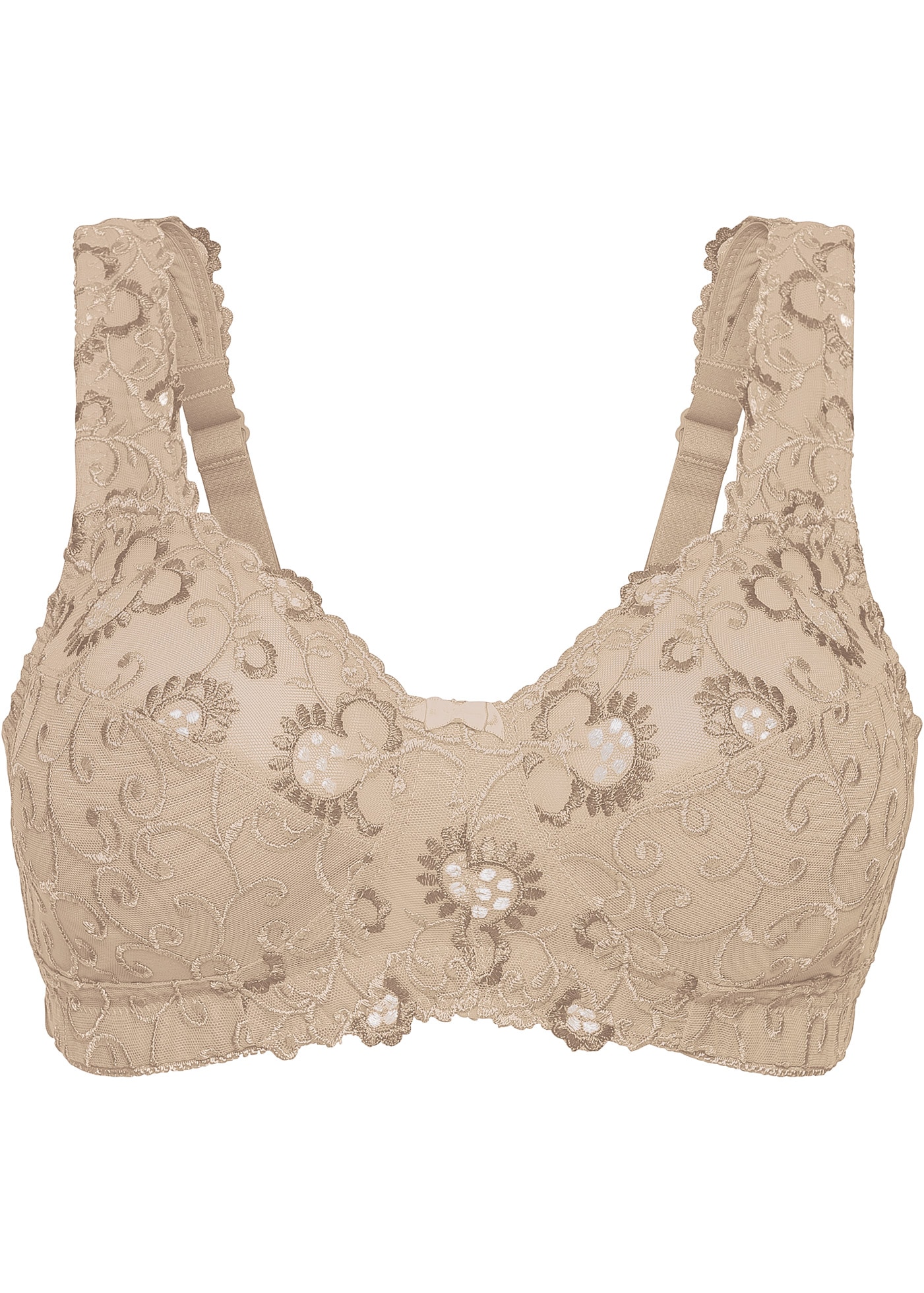 bonprix Entlastungs-BH ohne Bügel, mit Haken & Ösen Verschluss, unifarben