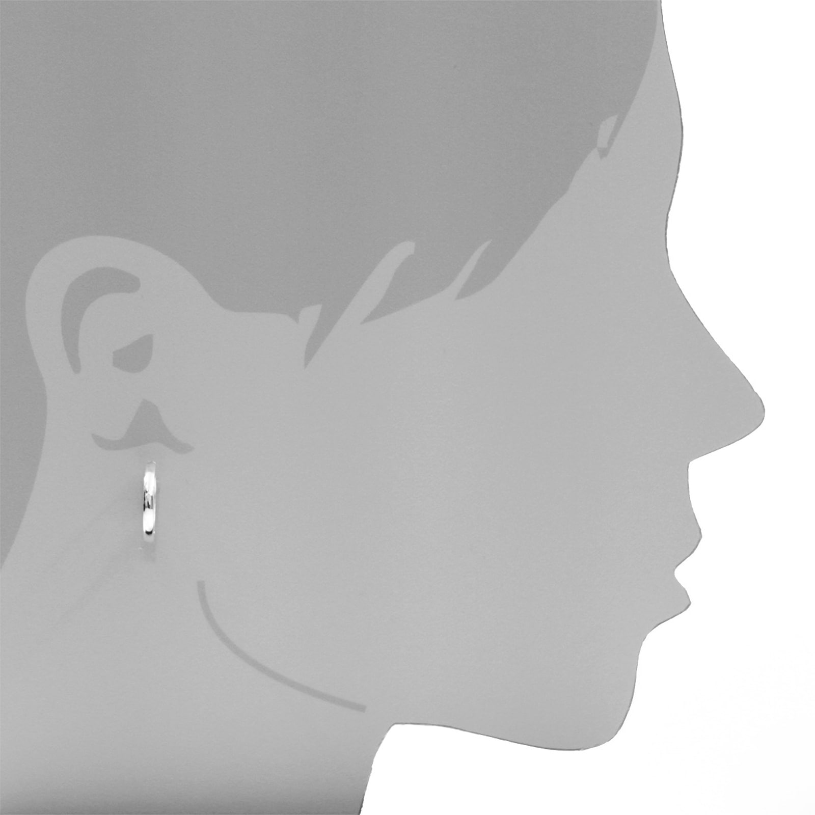 OSTSEE-SCHMUCK Klappcreolen »- Babsi 18.25 - Silber 925/000 -,«