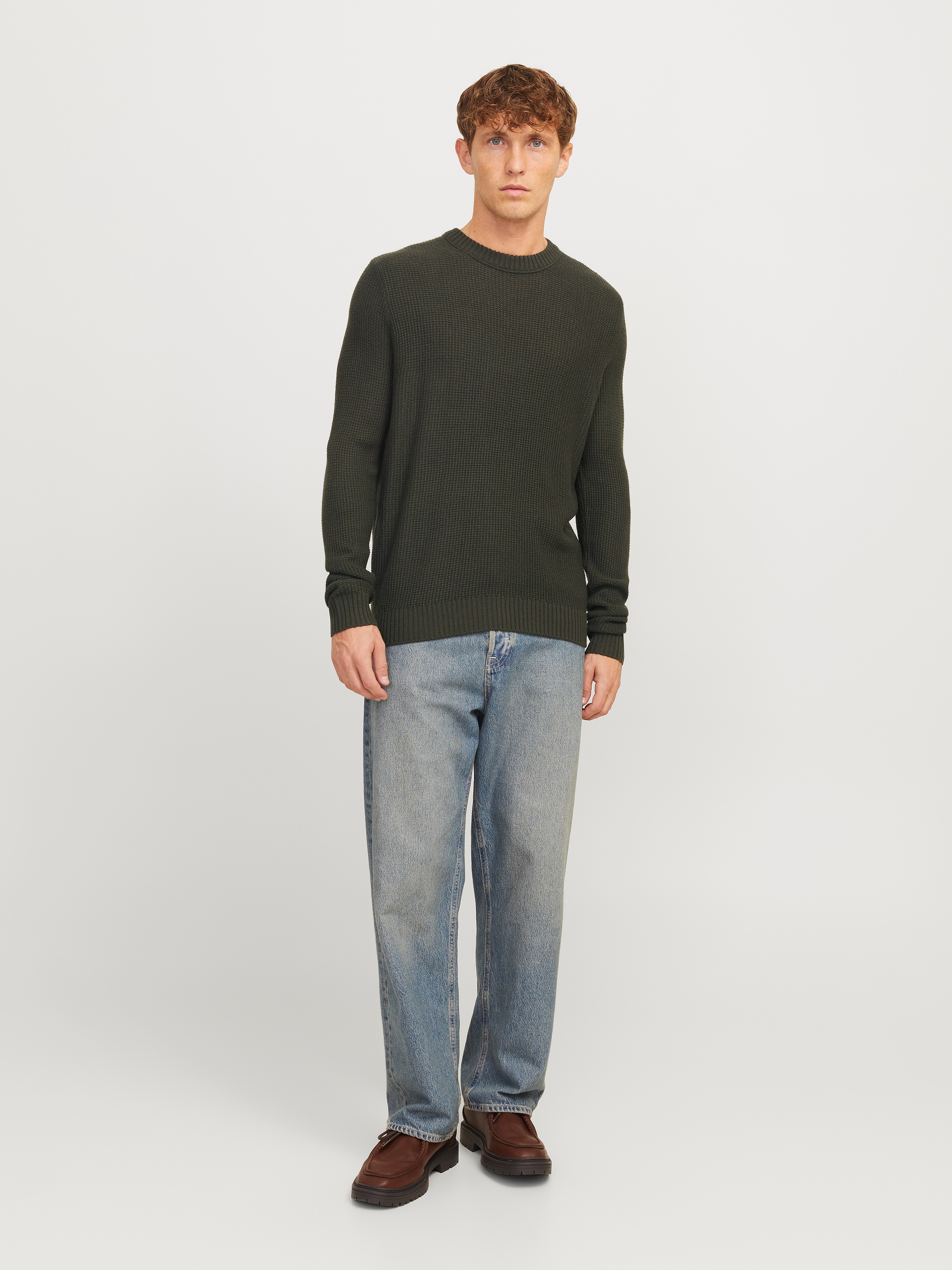 Jack & Jones Rundhalspullover »JJROY KNIT CREW NECK«