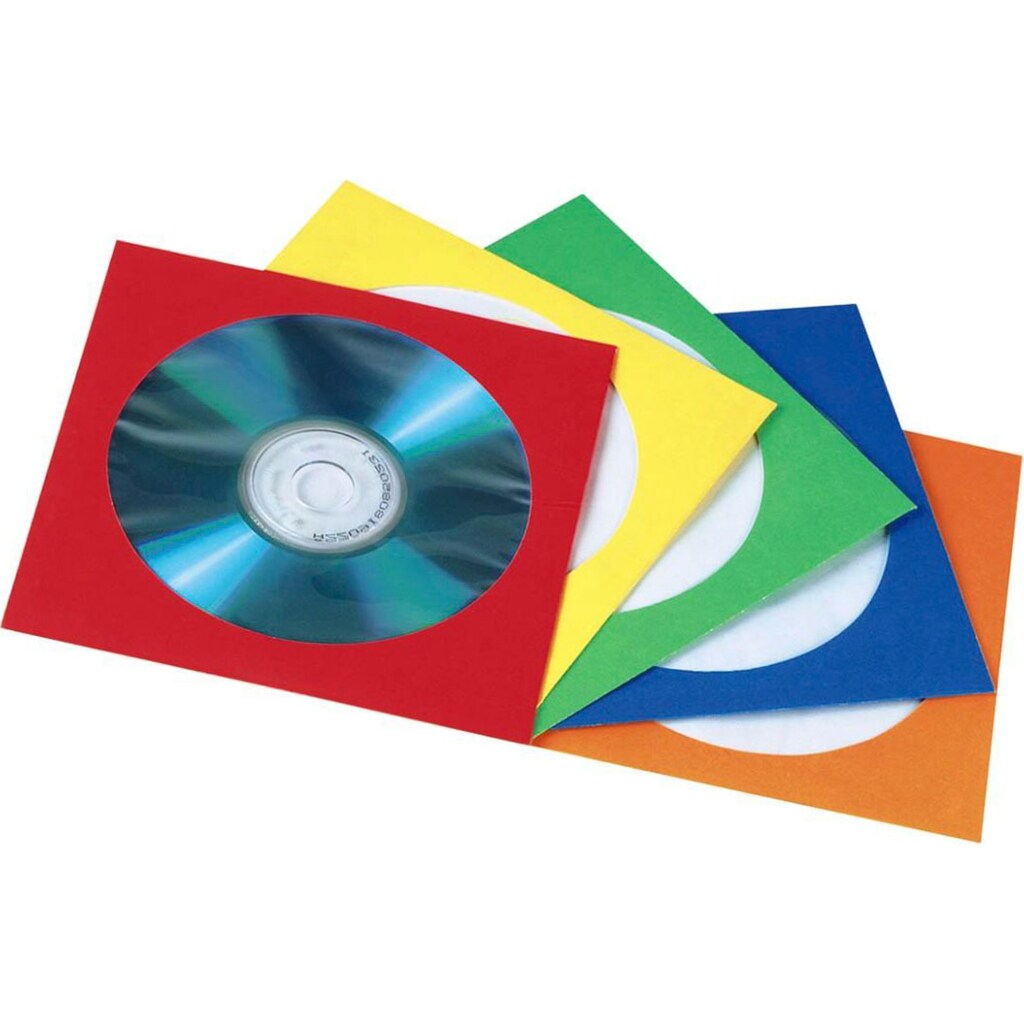 Hama CD-Hülle »CD / DVD-Papierhüllen, 100er-Pack, farblich sortiert«