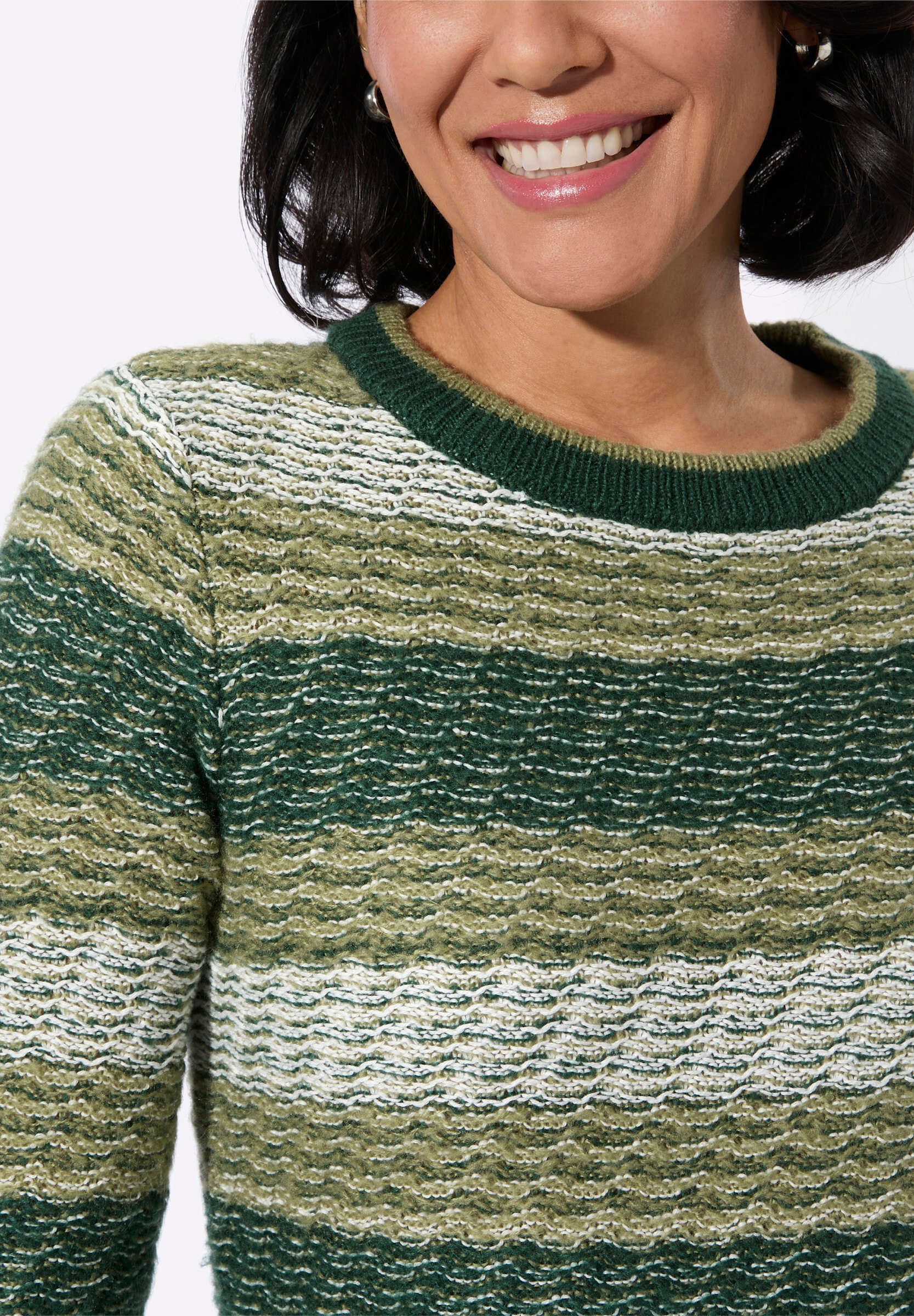 Witt Longpullover »Pullover Streifenpullover mit Rundhalsausschnitt«