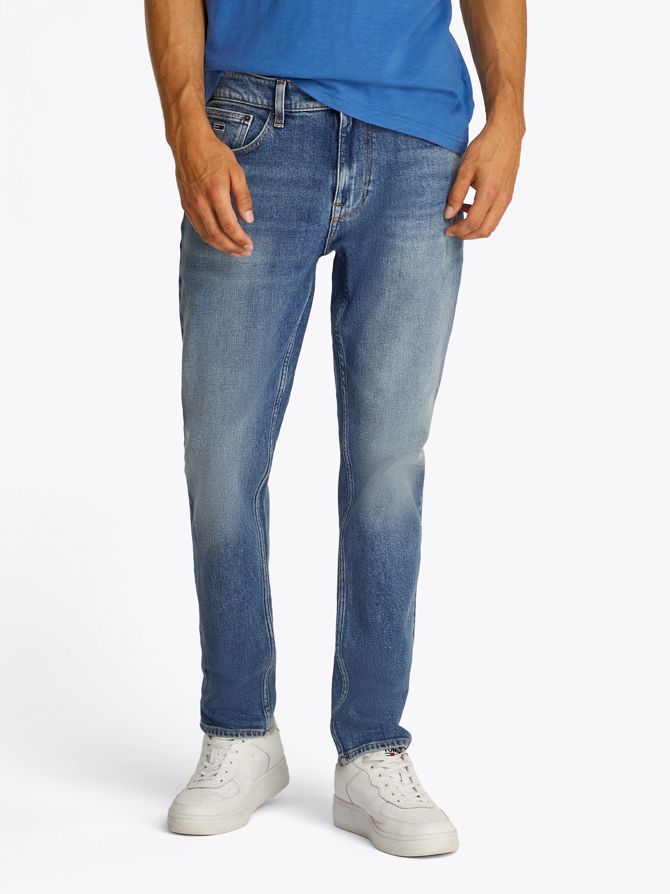 Tommy Jeans Slim-fit-Jeans »Austin Slim Tapered«, Mit Gürtelschlaufen