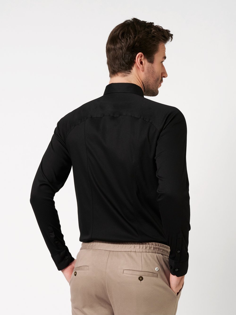 DESOTO Langarmhemd »Jerseyhemd Casual Kent«