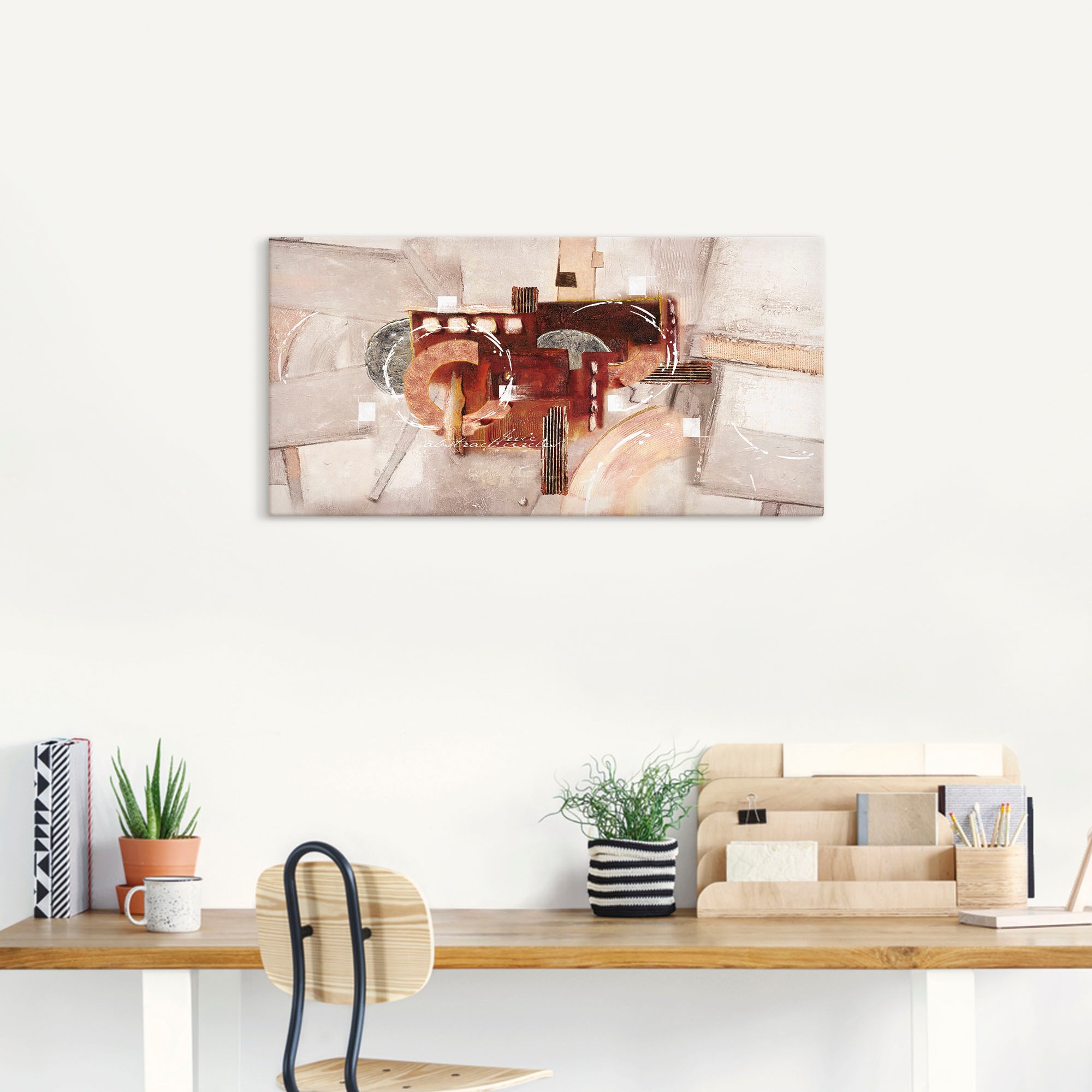 Artland Leinwandbild »Abstrakte Kreise« Gegenstandslos 1 Stk. tlg. auf Holzrahmen gespannt