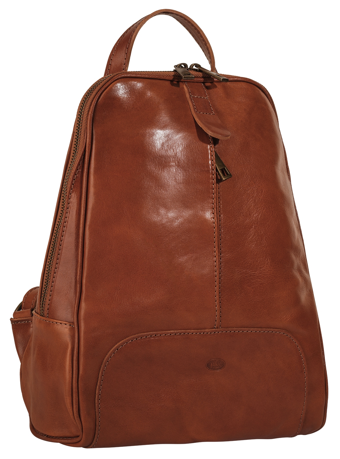 Piké Tagesrucksack, echt Leder, Made in Italy