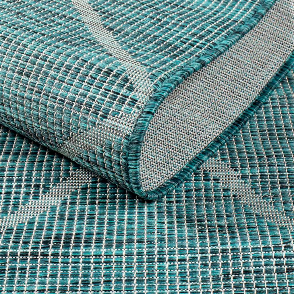 Carpet City Teppich »Palm«, rechteckig, Balkon, Küche, Wetterfest & für flach UV-beständig, Terrasse, gewebt