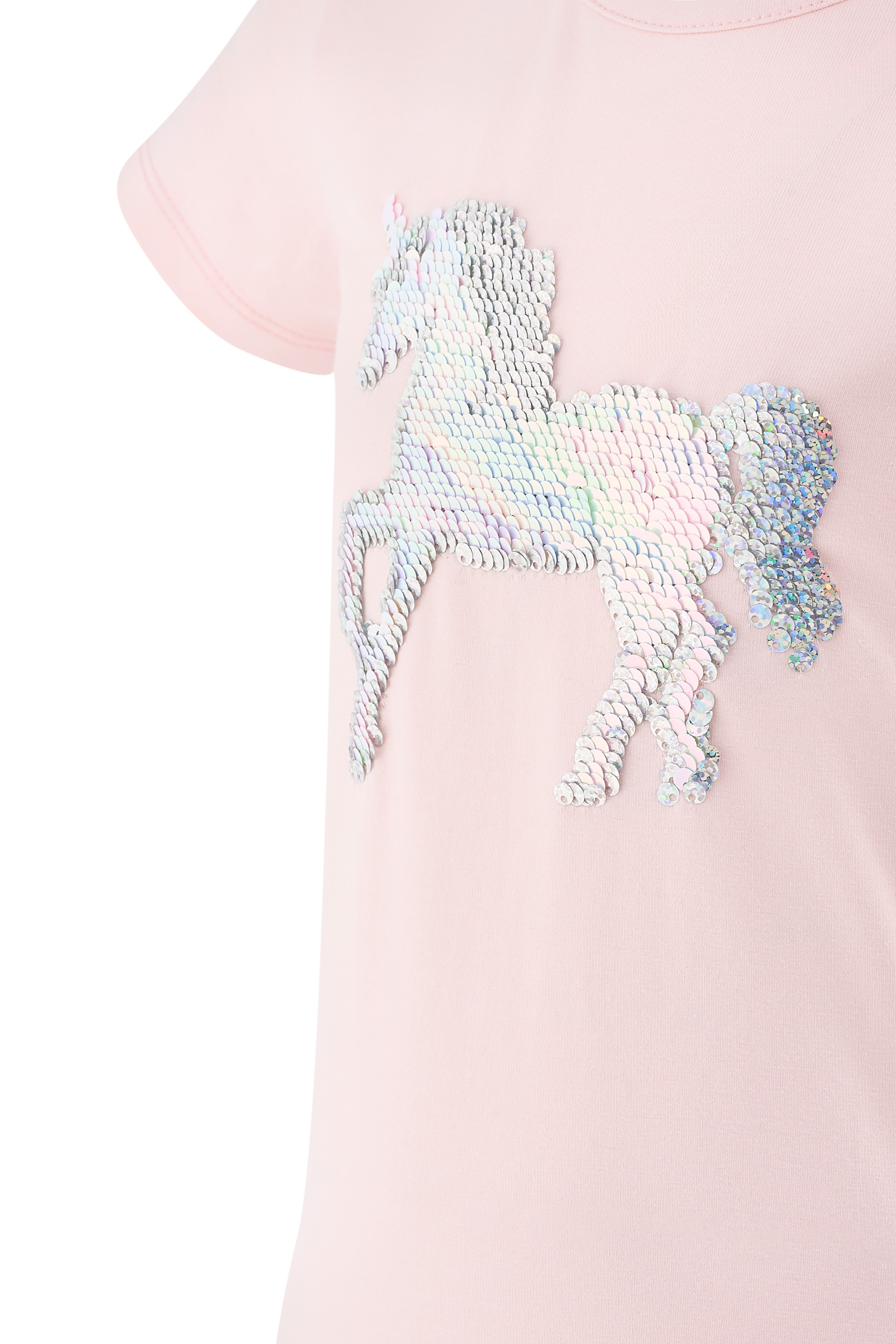 happy girls T-Shirt mit hochwertigem Pailletten-Einhorn-Motiv
